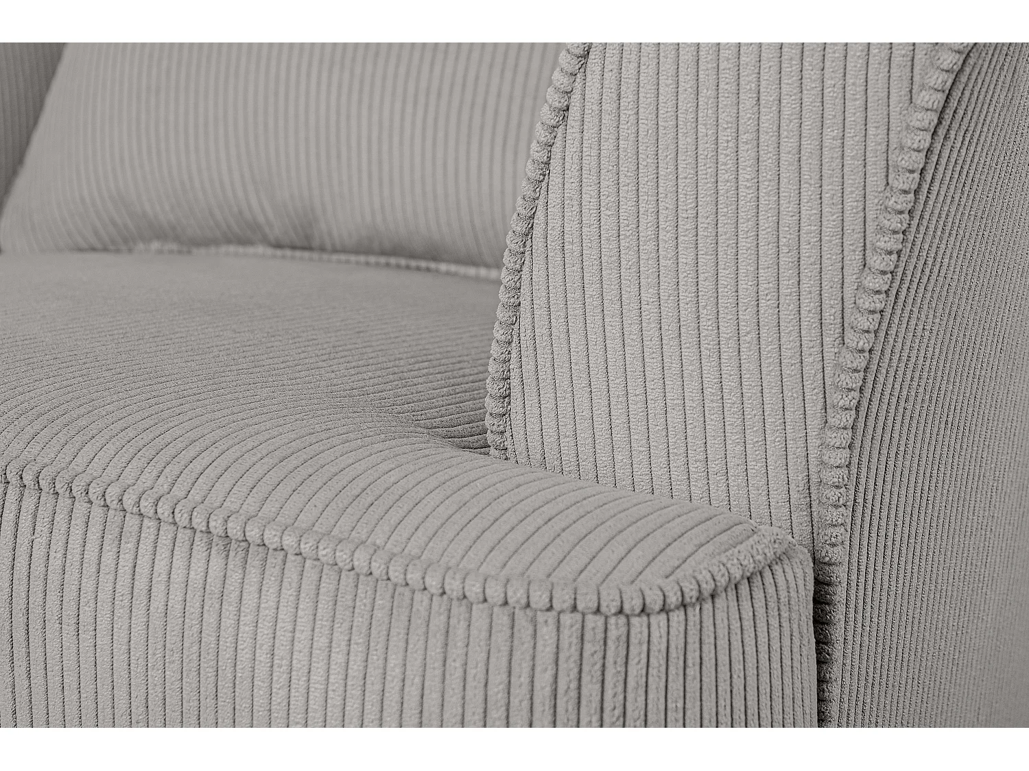 Klassischer Ohrensessel - grau - STRALIS