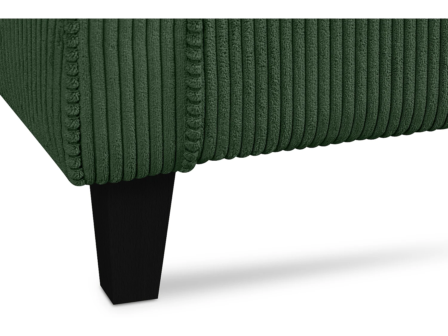 Ohrensessel Kord-Bezug Petfriendly - dunkelgrün - MILES