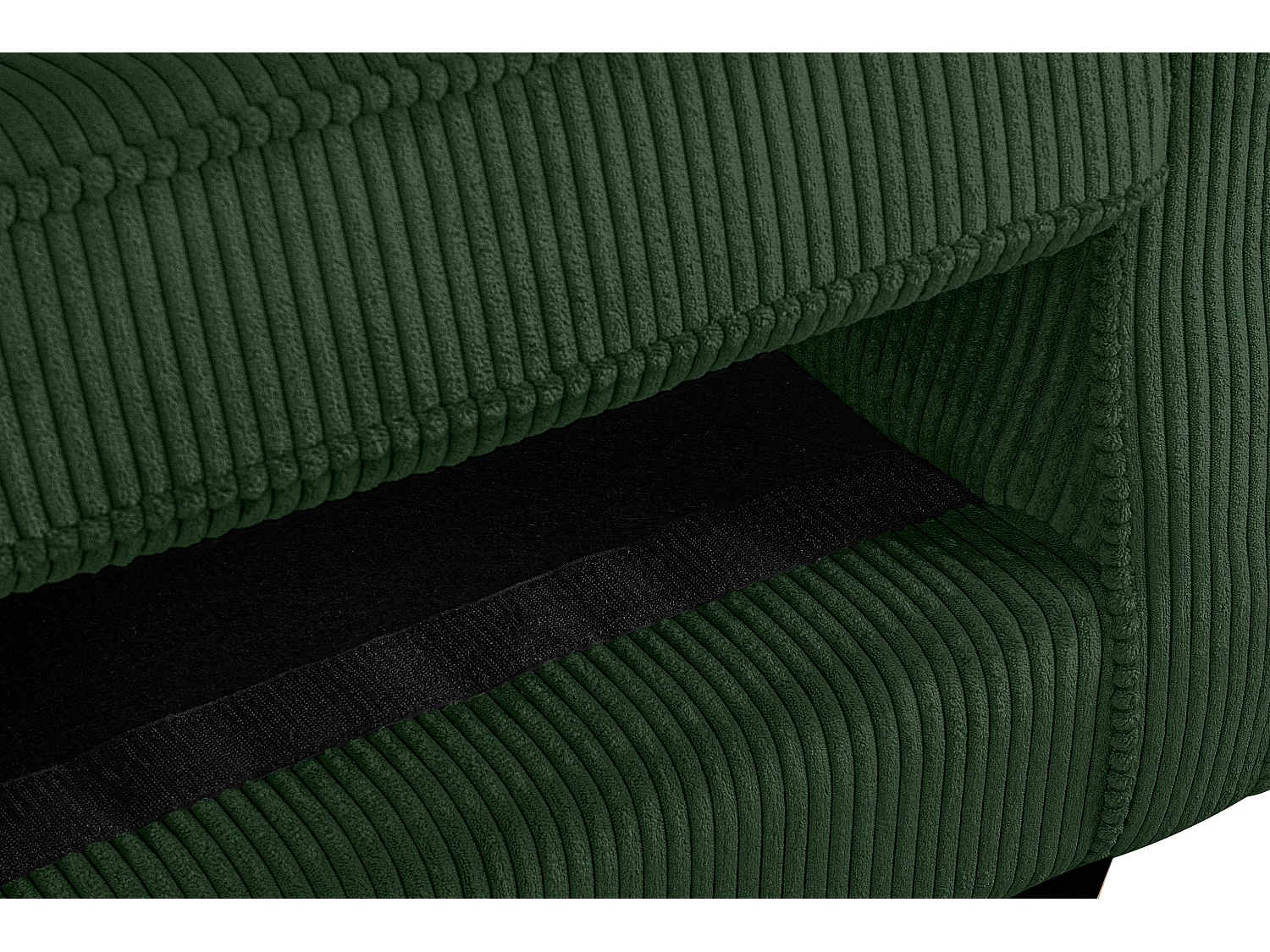 Ohrensessel Kord-Bezug Petfriendly - dunkelgrün - MILES