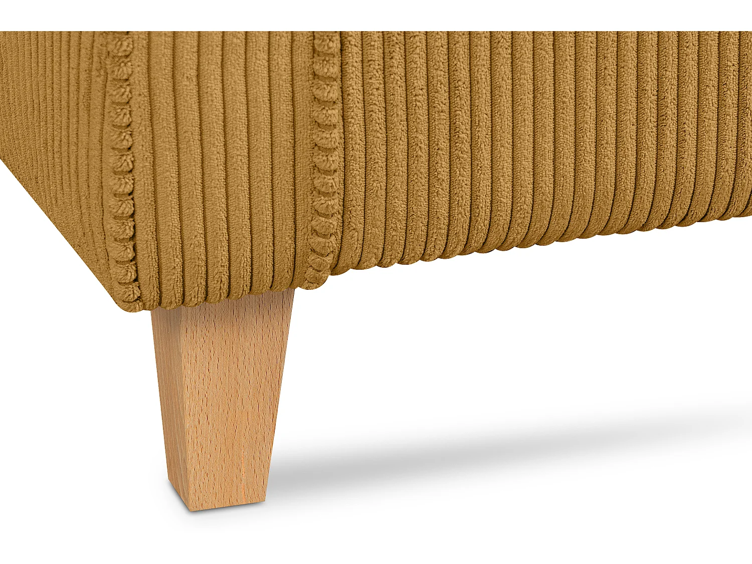 Ohrensessel Kord-Bezug Petfriendly - gelb - MILES