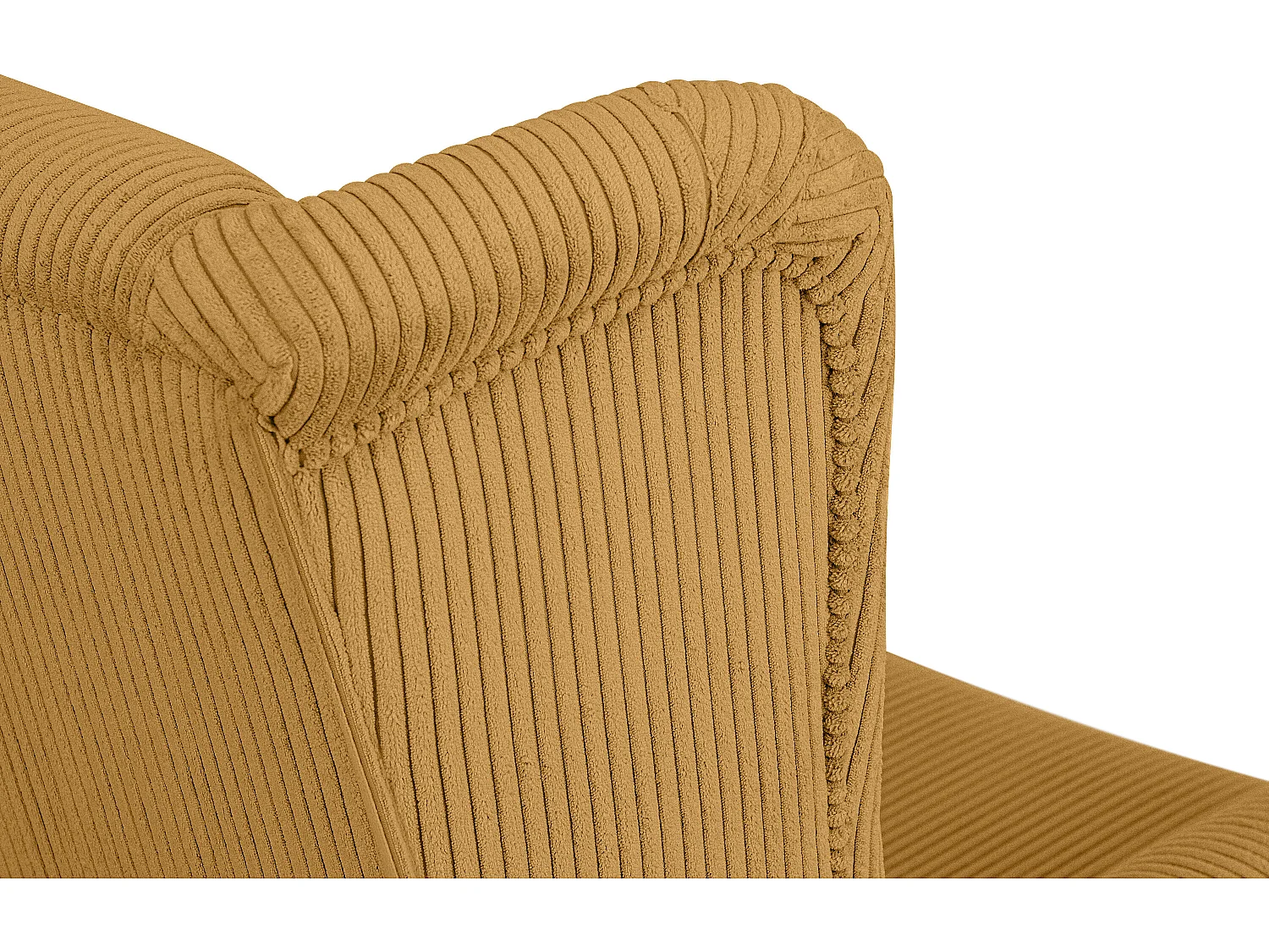 Ohrensessel Kord-Bezug Petfriendly - gelb - MILES