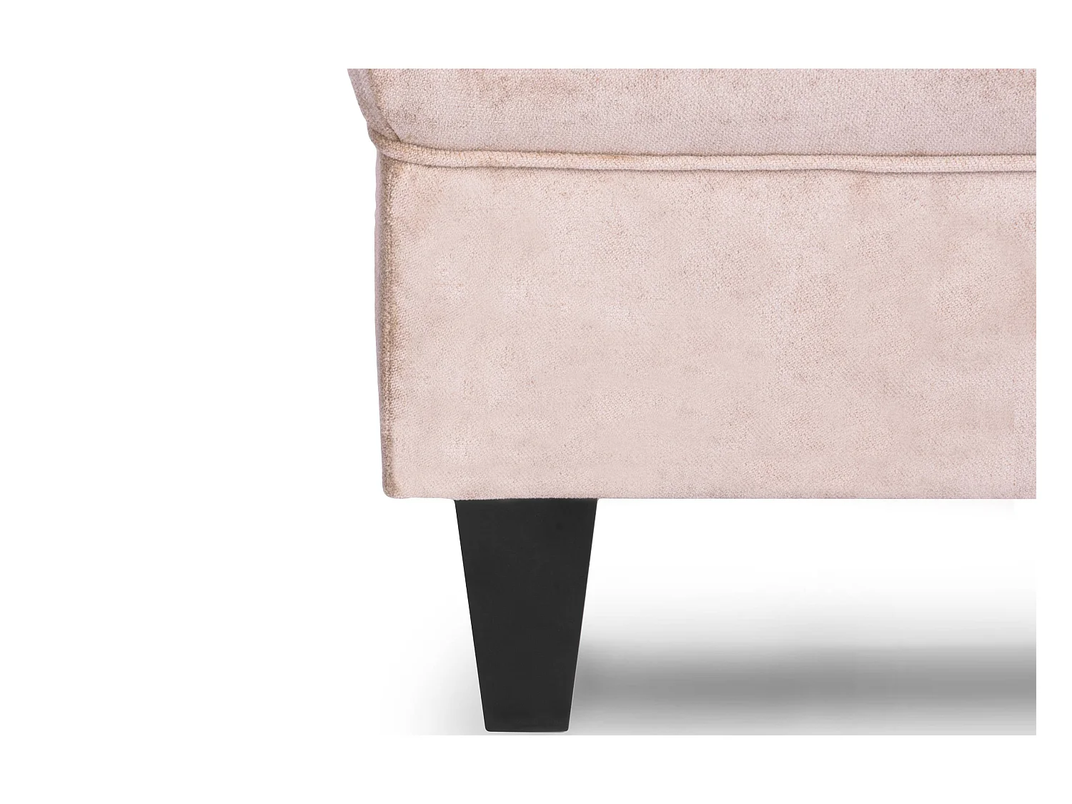 Ohrensessel Set inkl. Sitzhocker -  beige - MILES