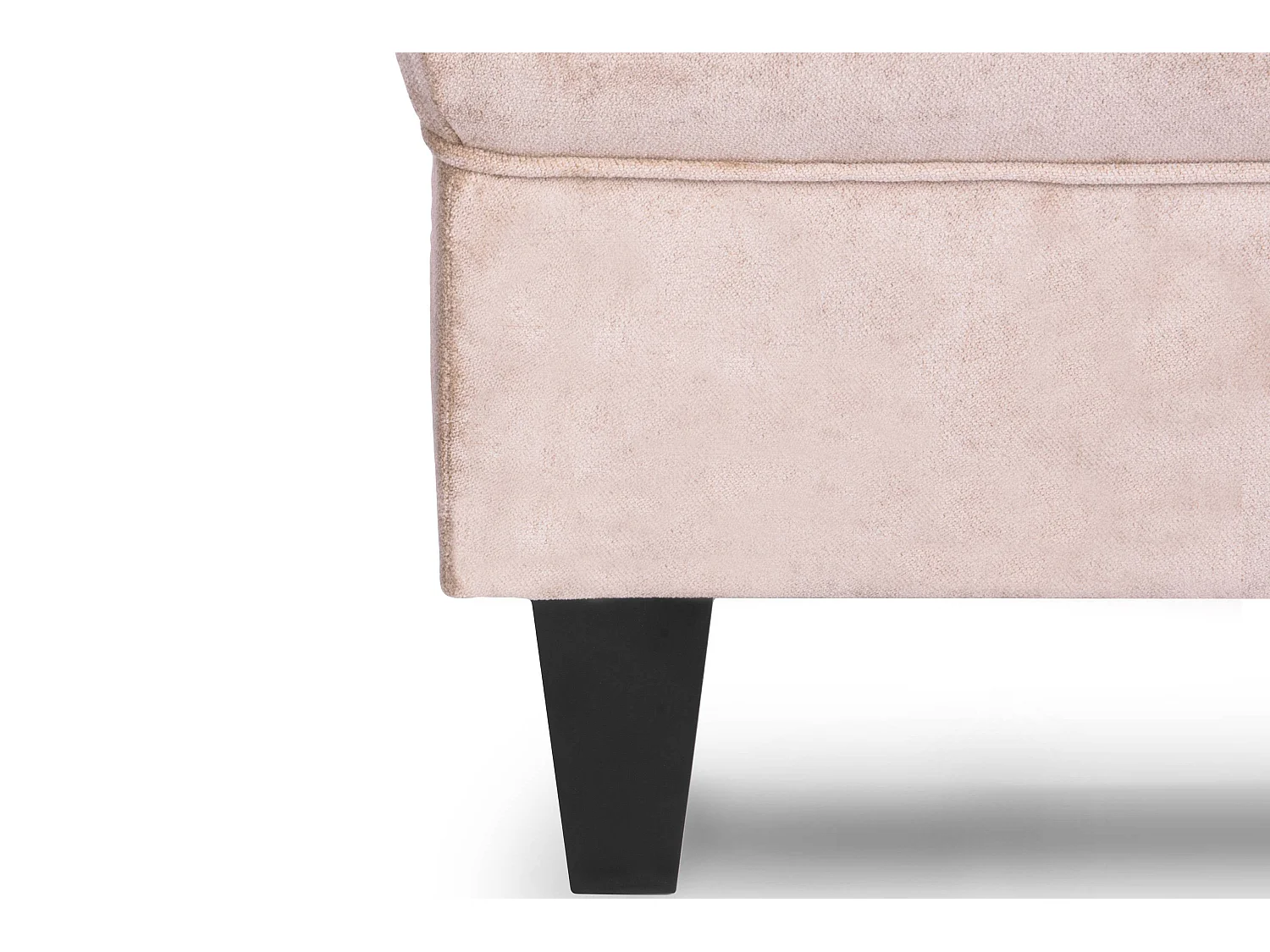 Ohrensessel Set inkl. Sitzhocker -  beige - MILES