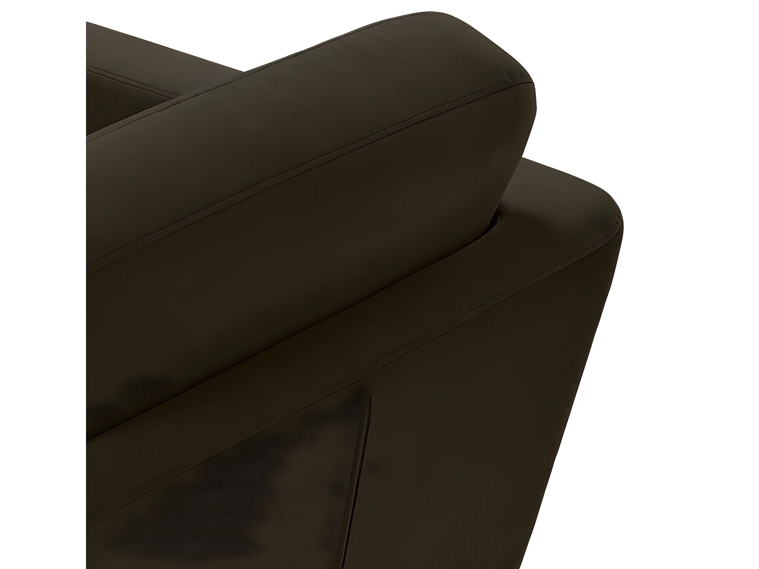 Skandinavischer Sessel - Massivholz-Beine - braun - TAGIO