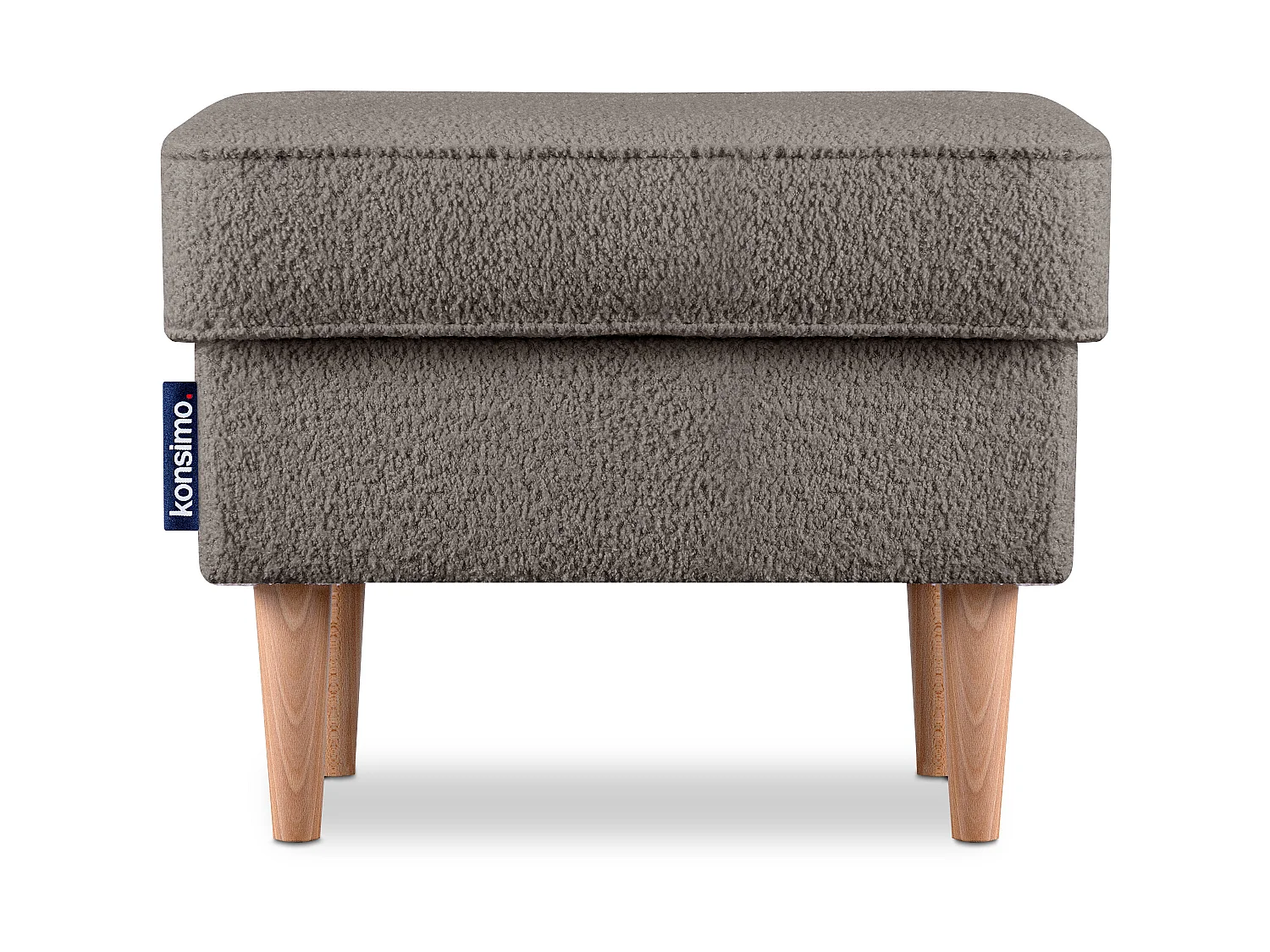 Klassischer Sessel mit Sitzhocker - Beige - STRALIS