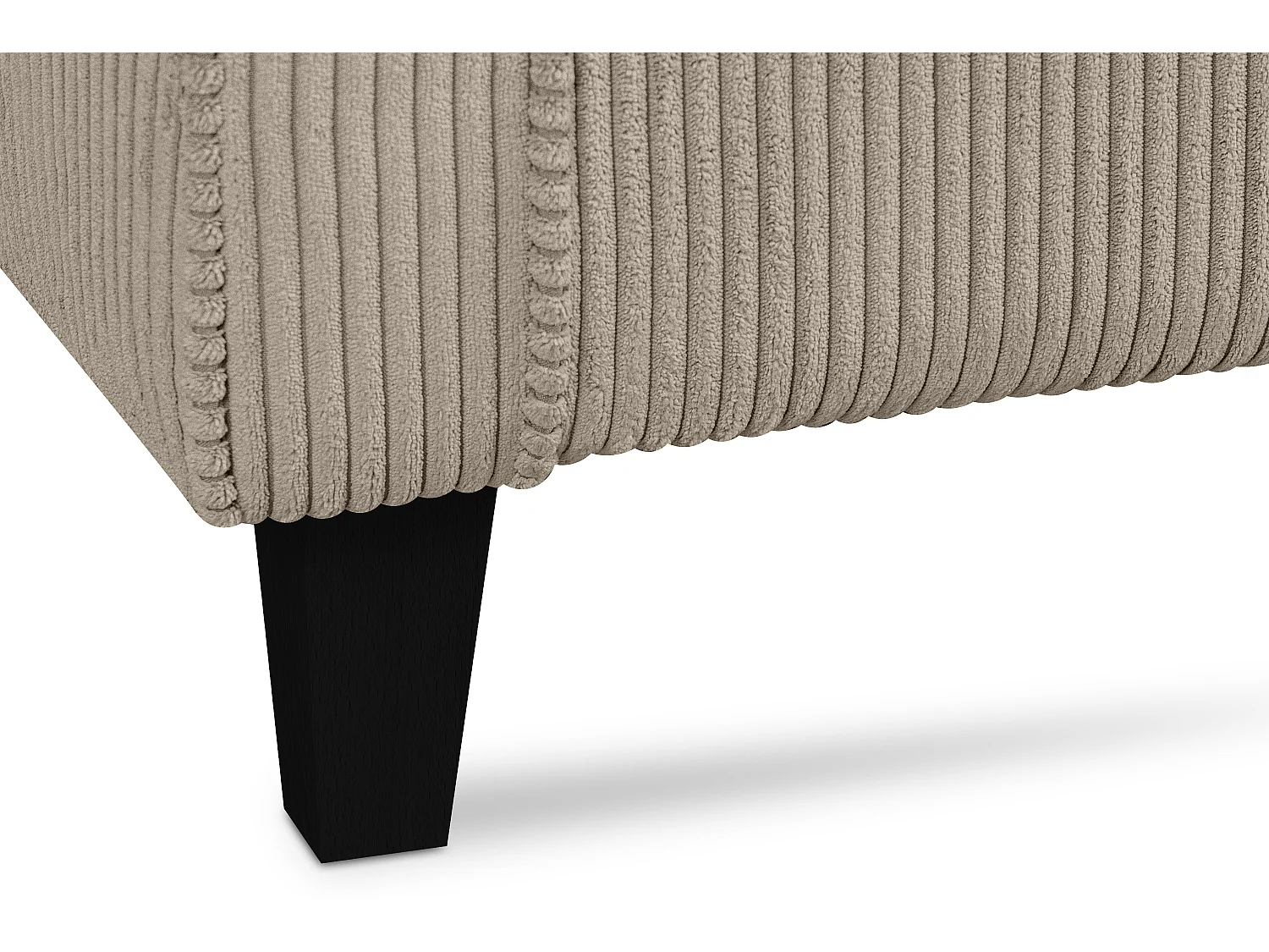 Ohrensessel Kord-Bezug Petfriendly - hellbeige - MILES