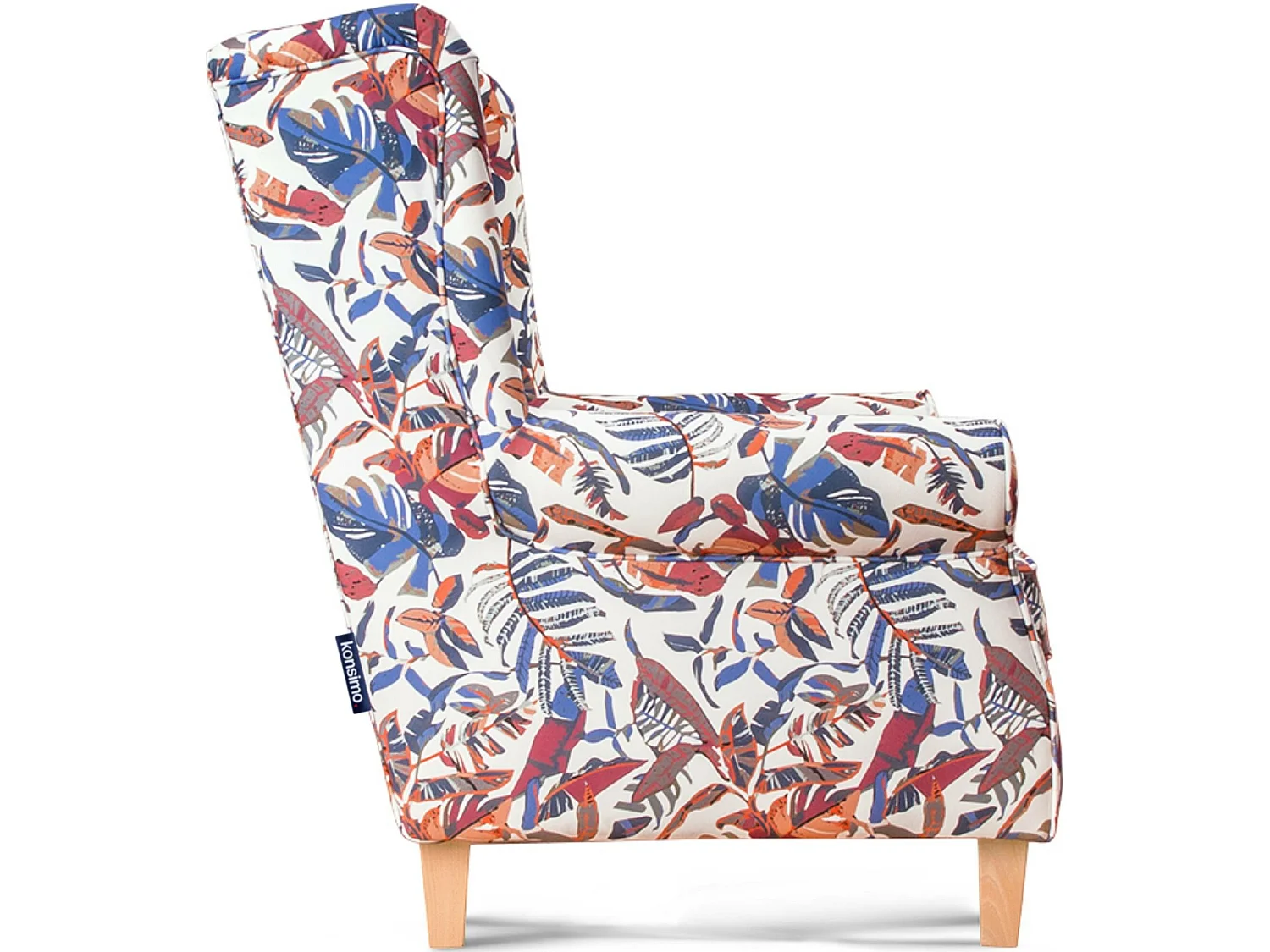 Ohrensessel Massivholzbeine - mehrfarbig - MILES