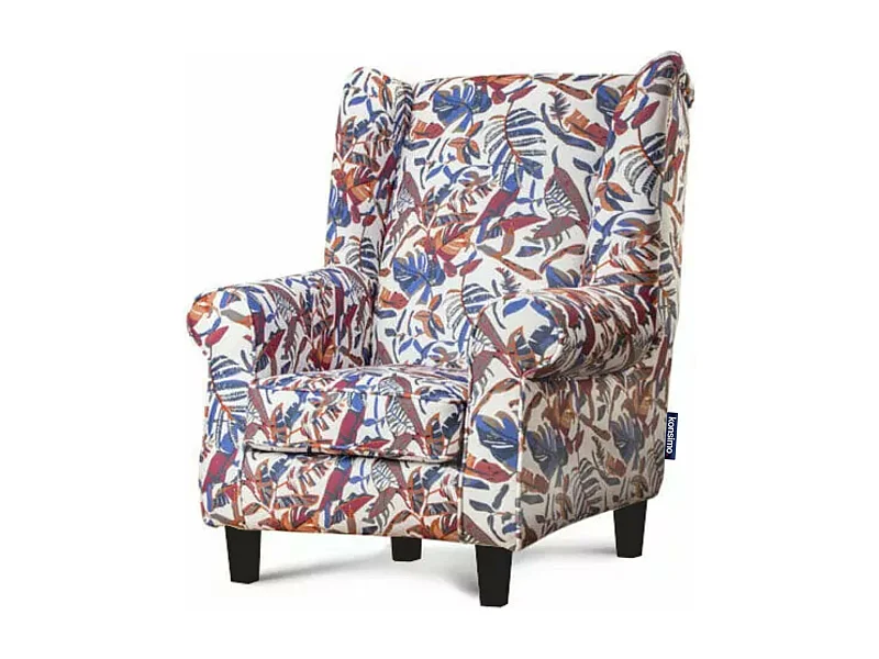 Ohrensessel Massivholzbeine - mehrfarbig - MILES