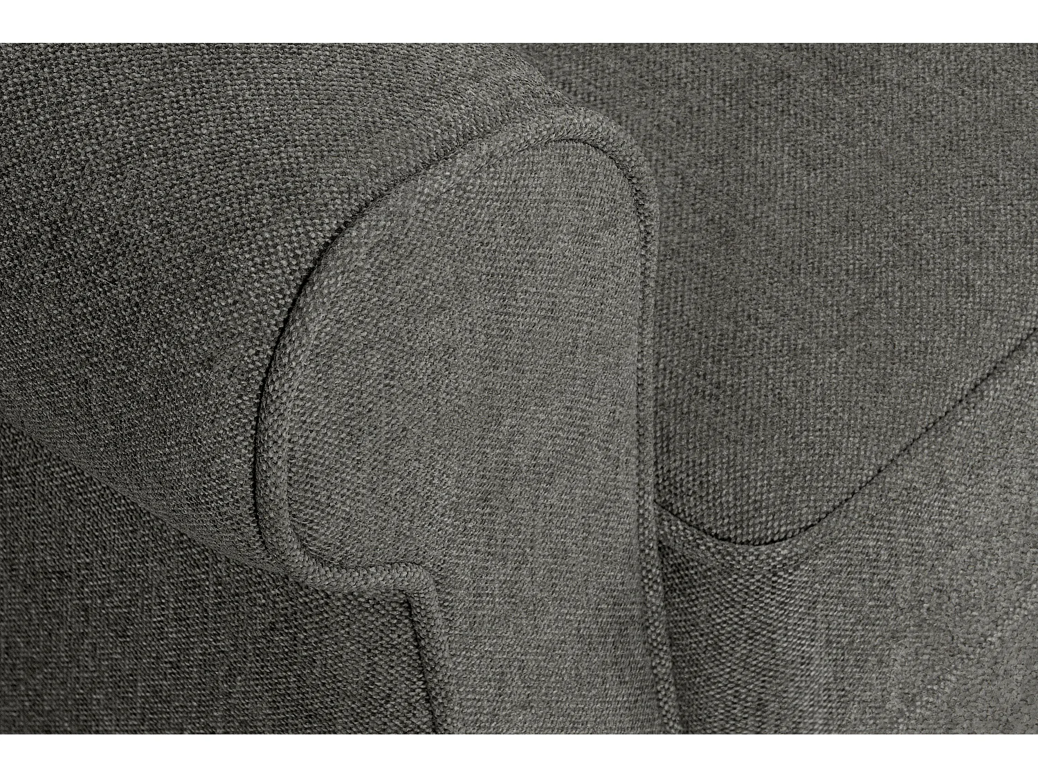 Ohrensessel Massivholzbeine - grau/buchenfarben - MILES