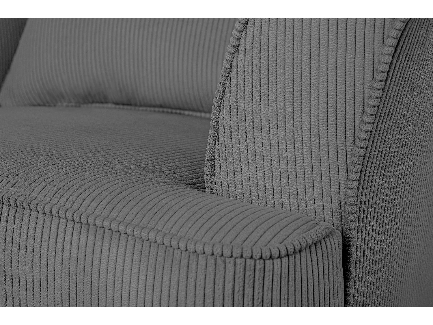 Klassischer Ohrensessel - grau - STRALIS