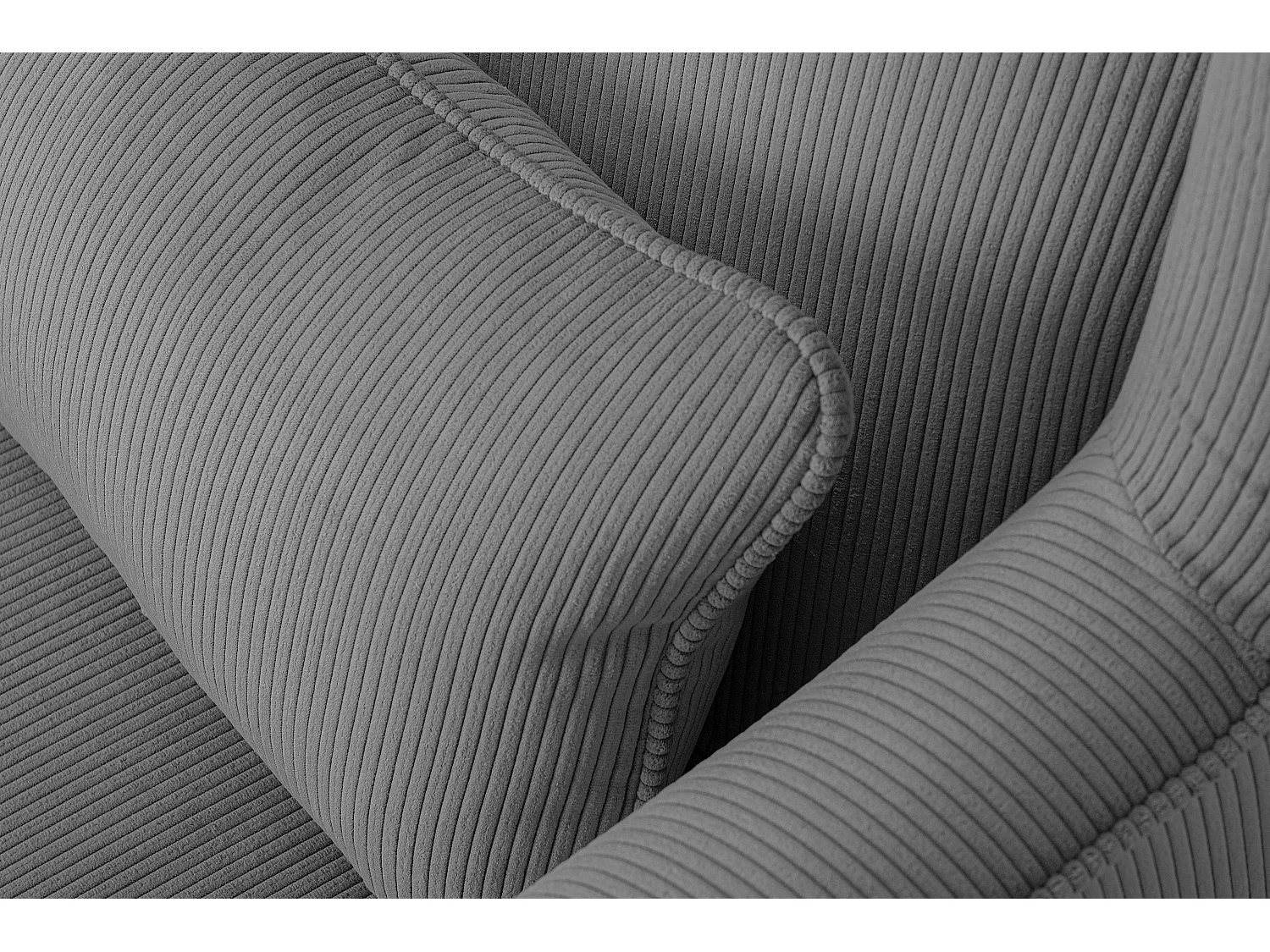 Klassischer Ohrensessel - grau - STRALIS