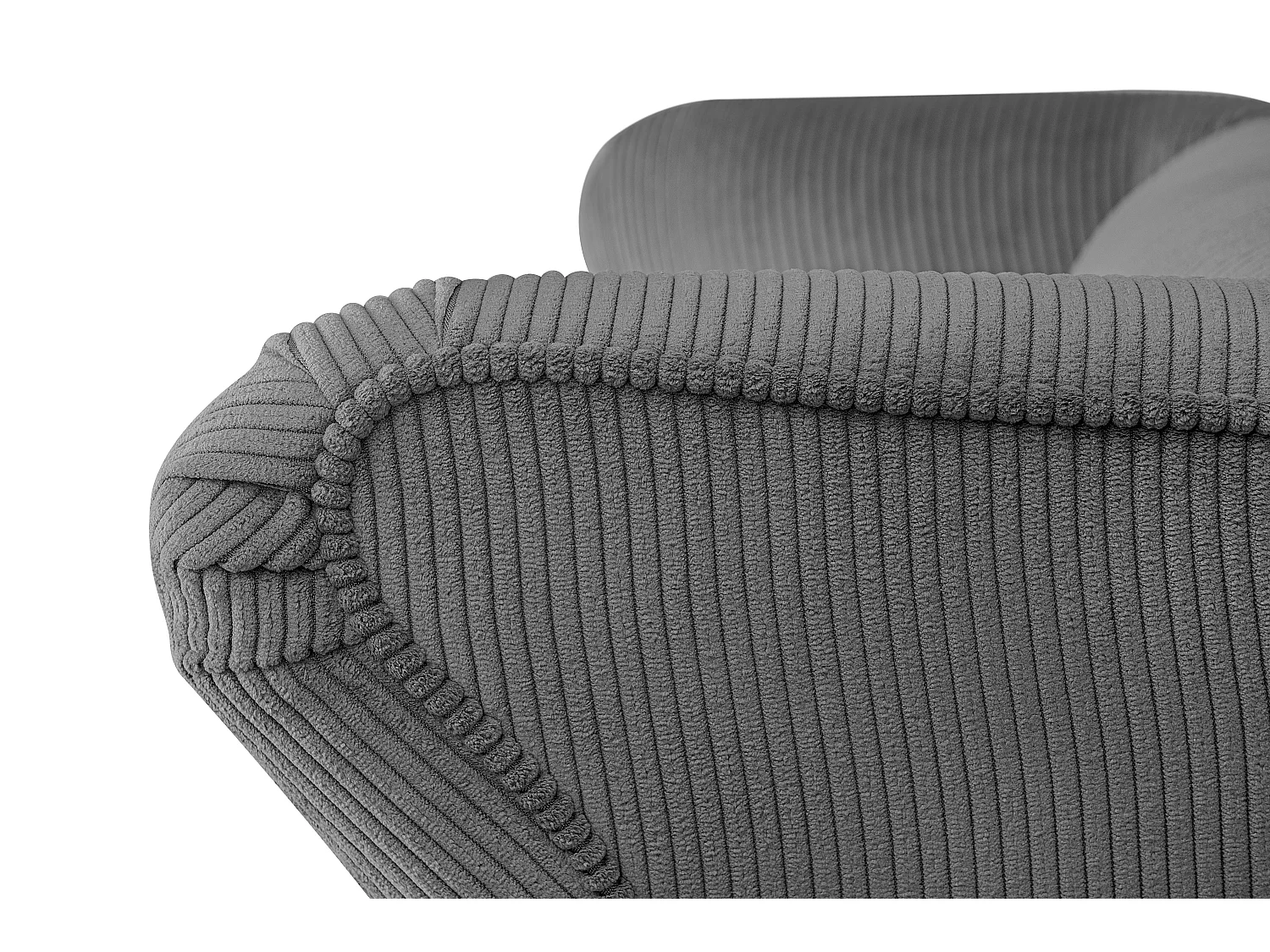 Klassischer Ohrensessel - grau - STRALIS