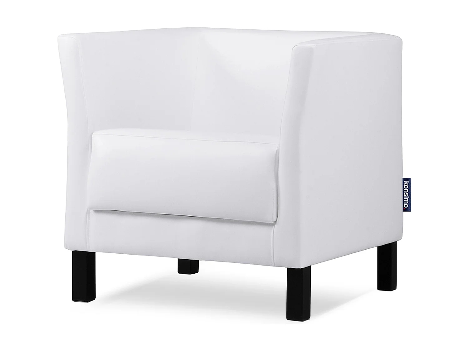 Moderner Sessel aus Kunstleder - weiß - ESPECTO