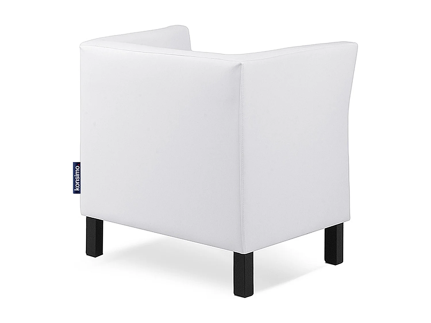 Moderner Sessel aus Kunstleder - weiß - ESPECTO