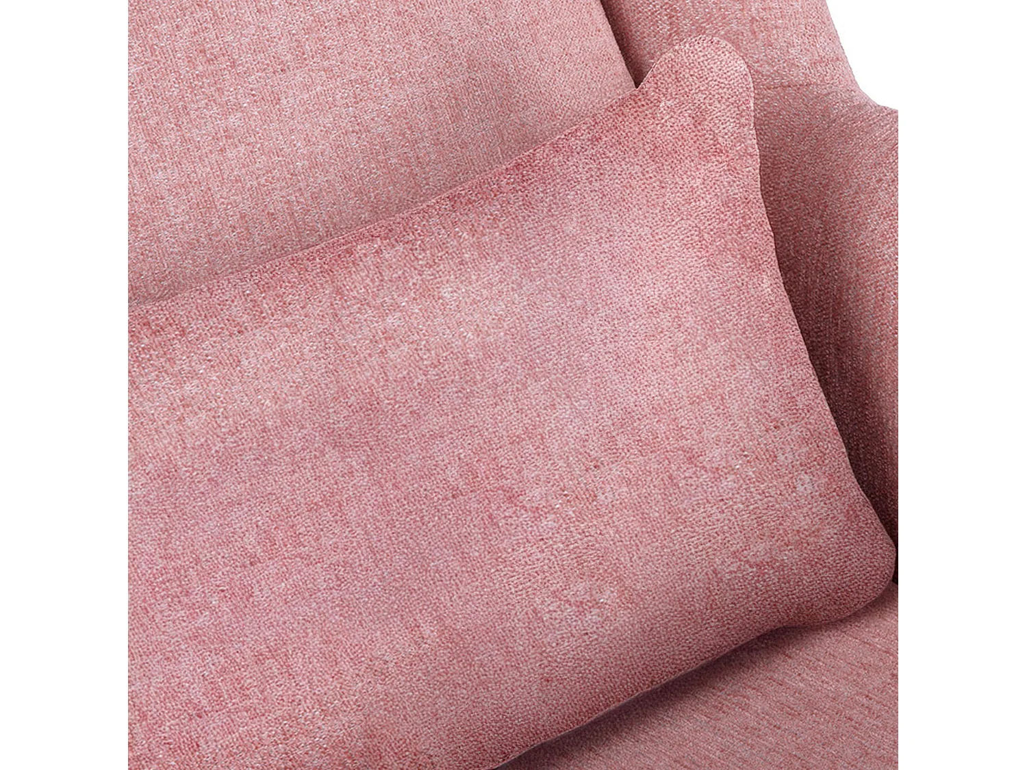 Klassischer Sessel mit Sitzhocker - rosa - STRALIS