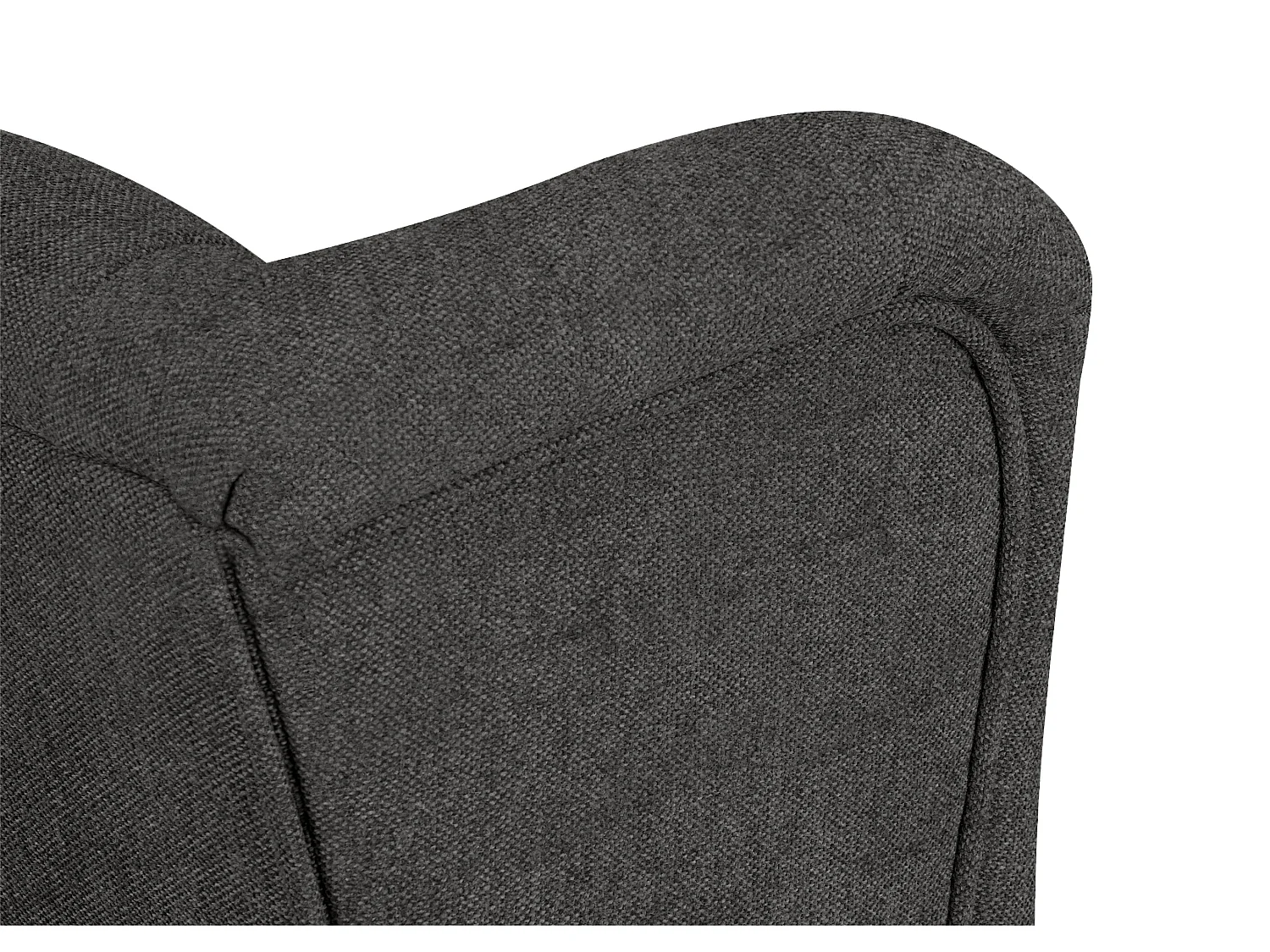 Ohrensessel grau - Massivholzbeine buche - MILES