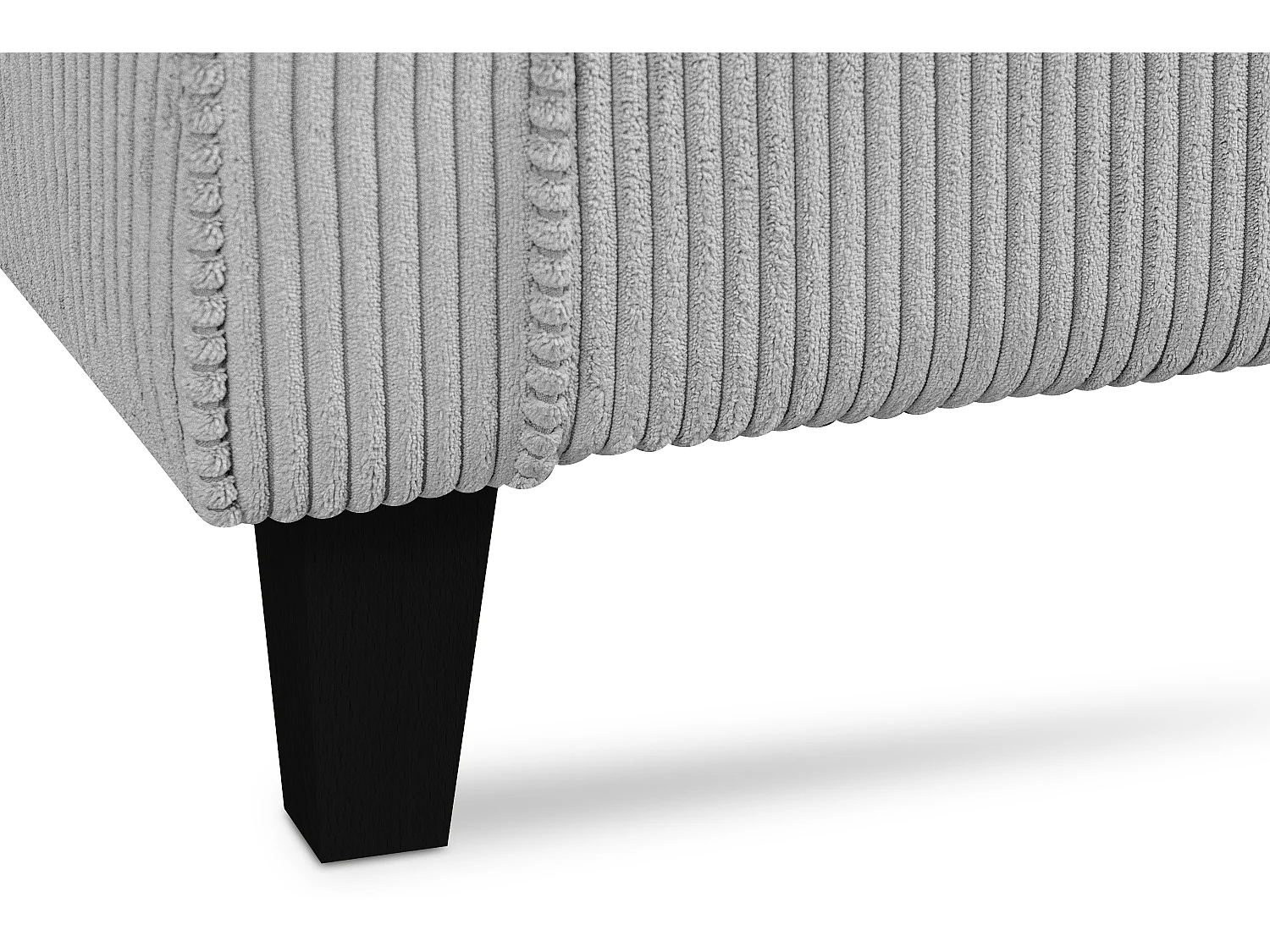 Ohrensessel Kord-Bezug Petfriendly - grau - MILES