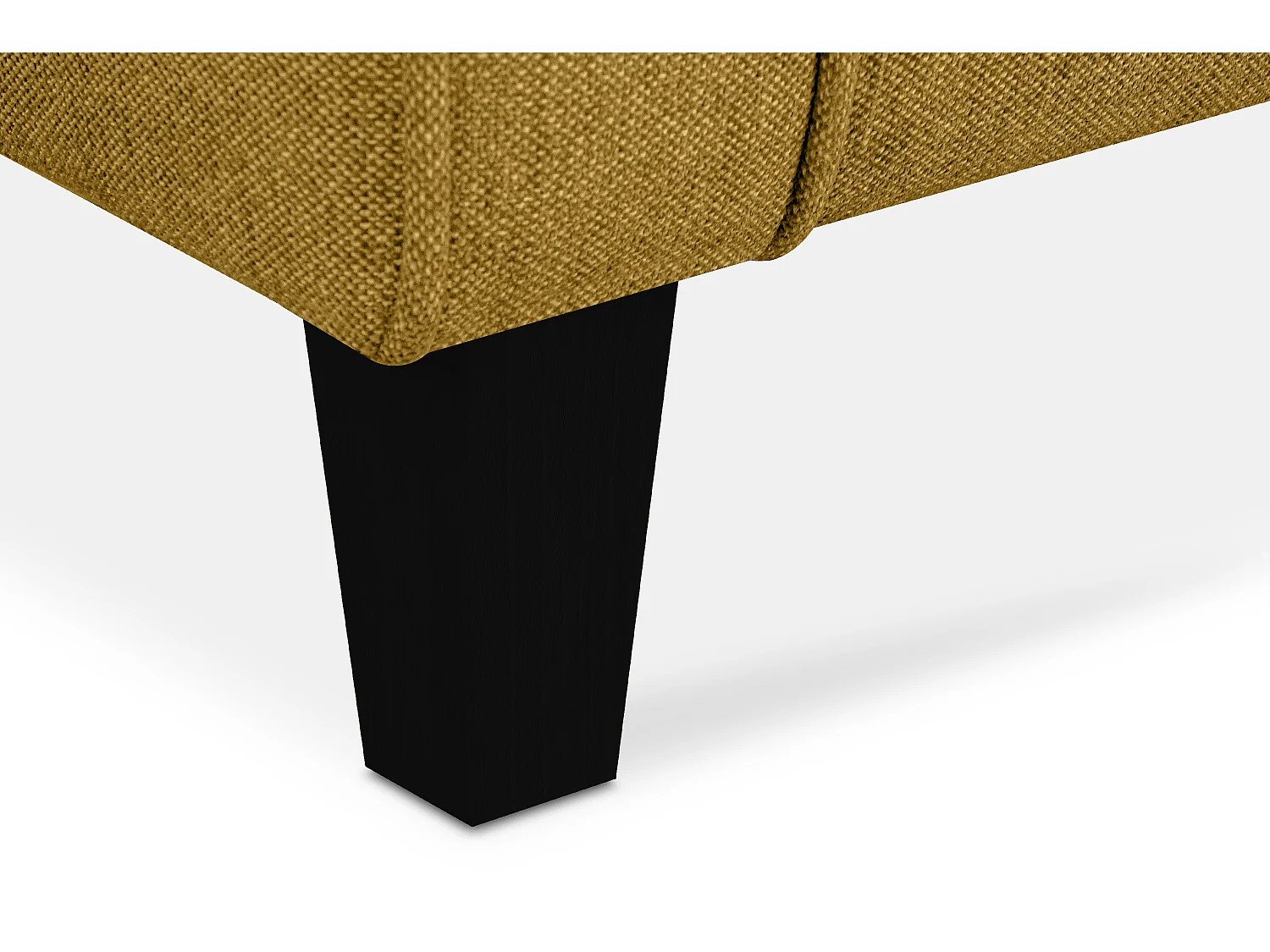 Ohrensessel Masivholzbeine schwarz -  honigfarben - MILES