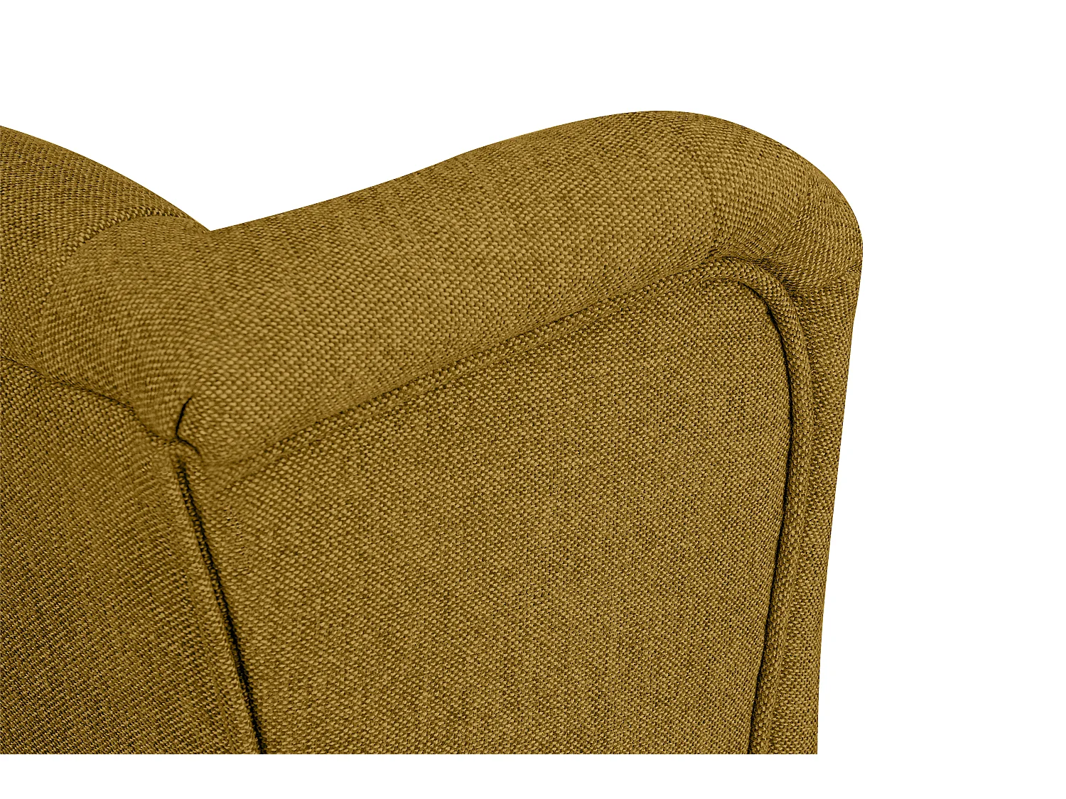 Ohrensessel Masivholzbeine schwarz -  honigfarben - MILES