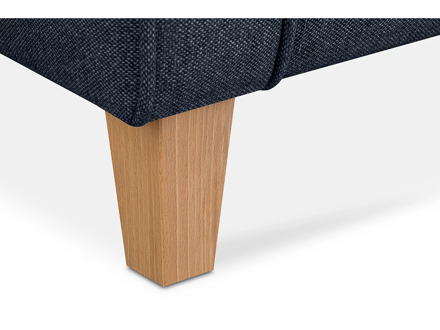 Ohrensessel Massivholzbeine buche -  dunkelblau - MILES