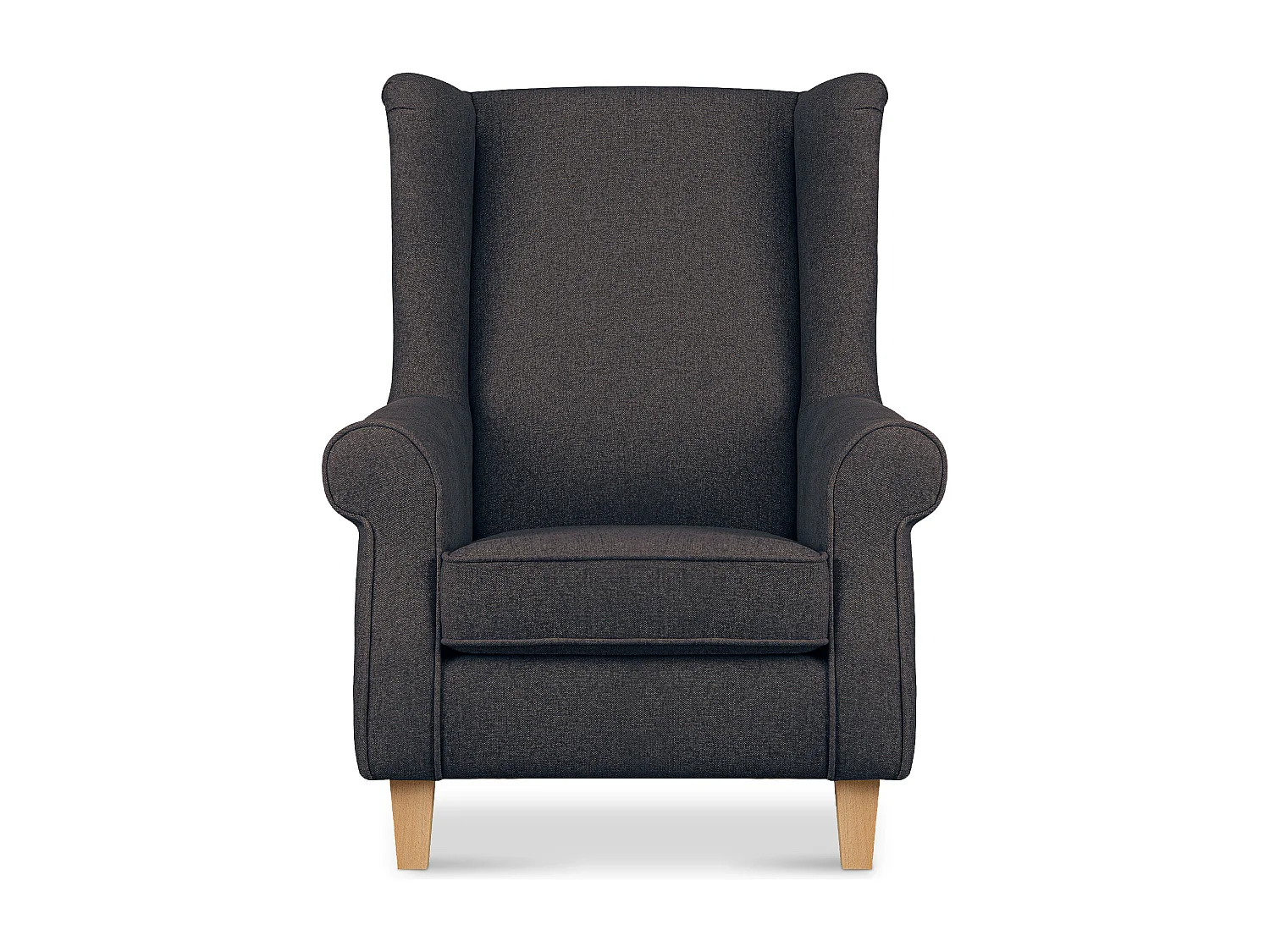 Ohrensessel Massivholzbeine buche -  marine - MILES