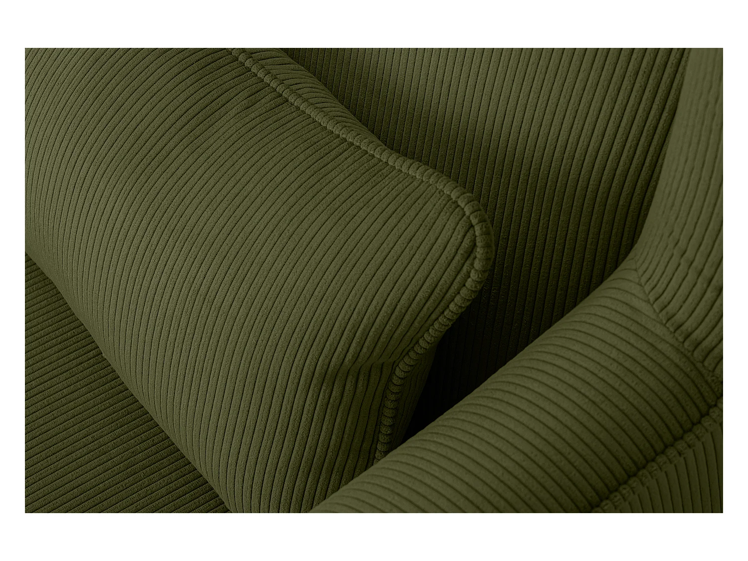 Klassischer Ohrensessel - grün - STRALIS