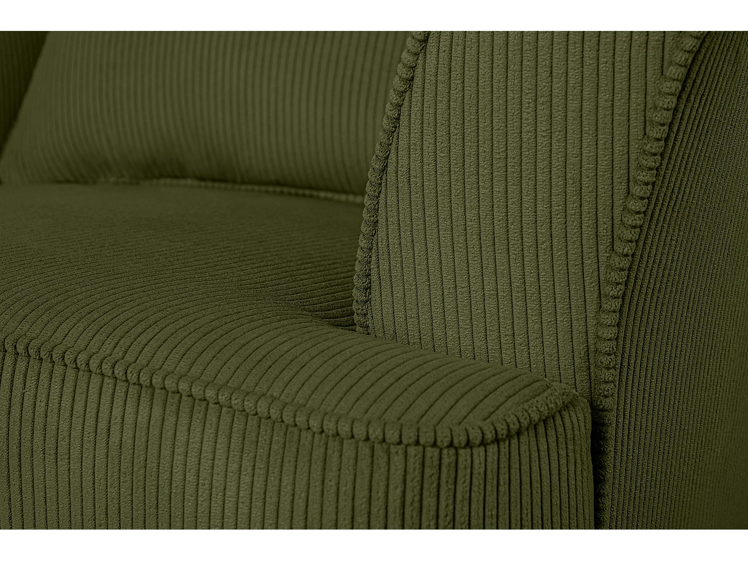 Klassischer Ohrensessel - grün - STRALIS