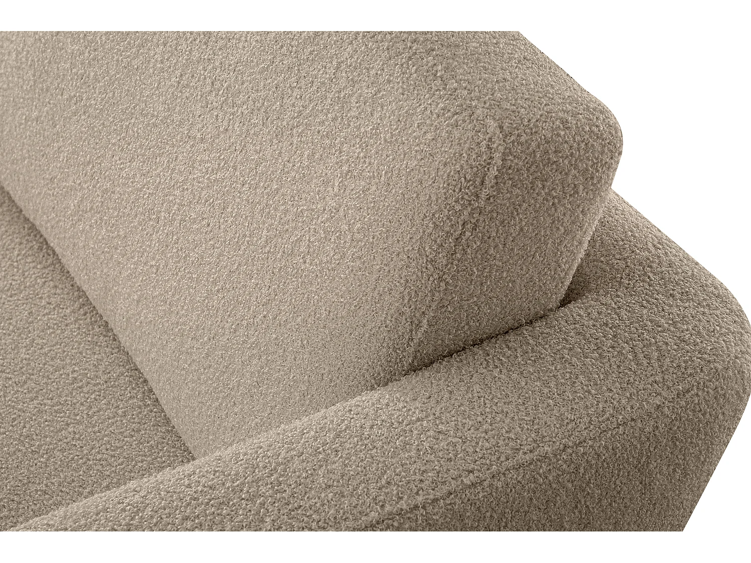 Skandinavischer Sessel - Massivholz-Beine - braun - TAGIO