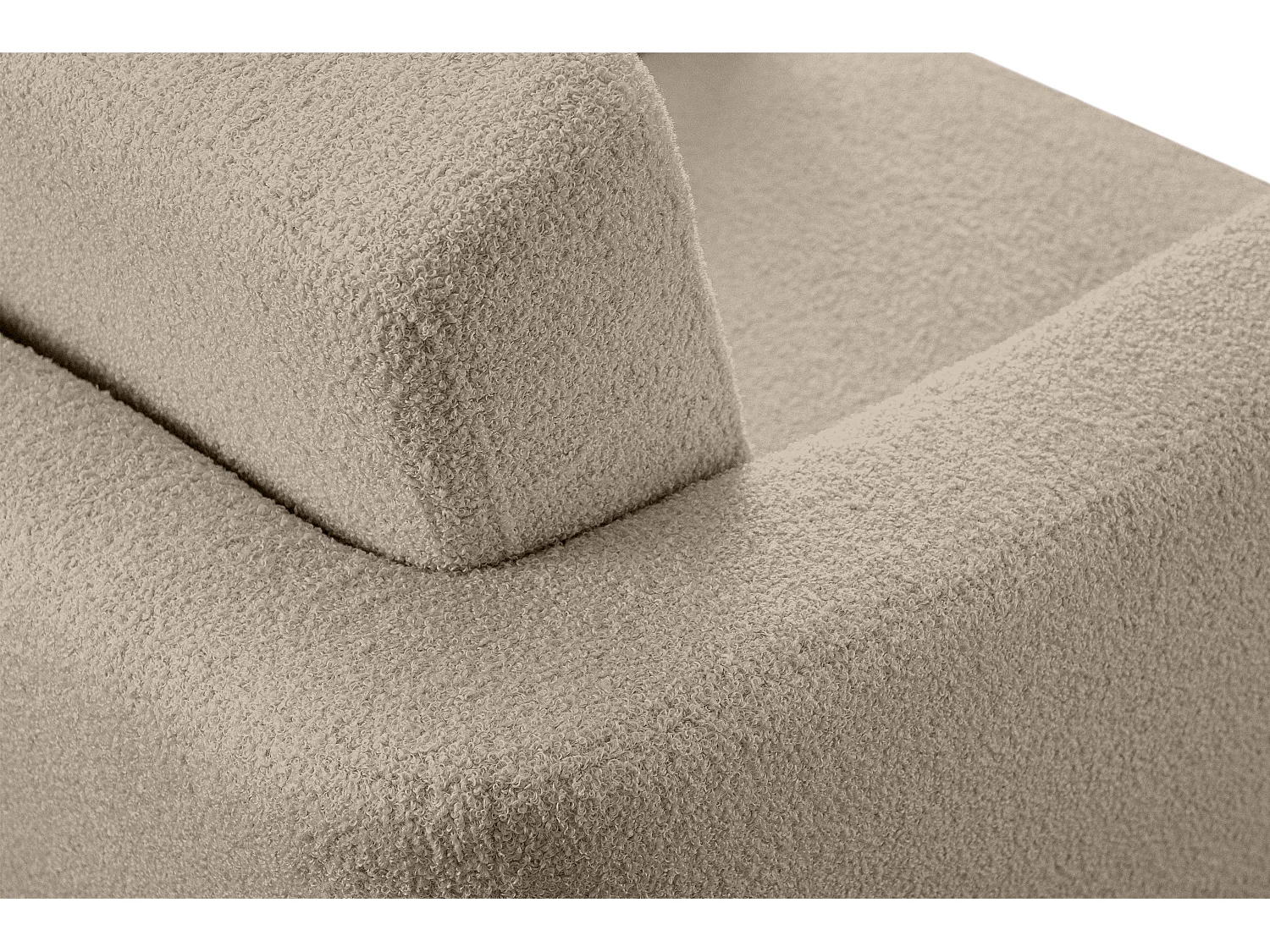 Skandinavischer Sessel - Massivholz-Beine - braun - TAGIO