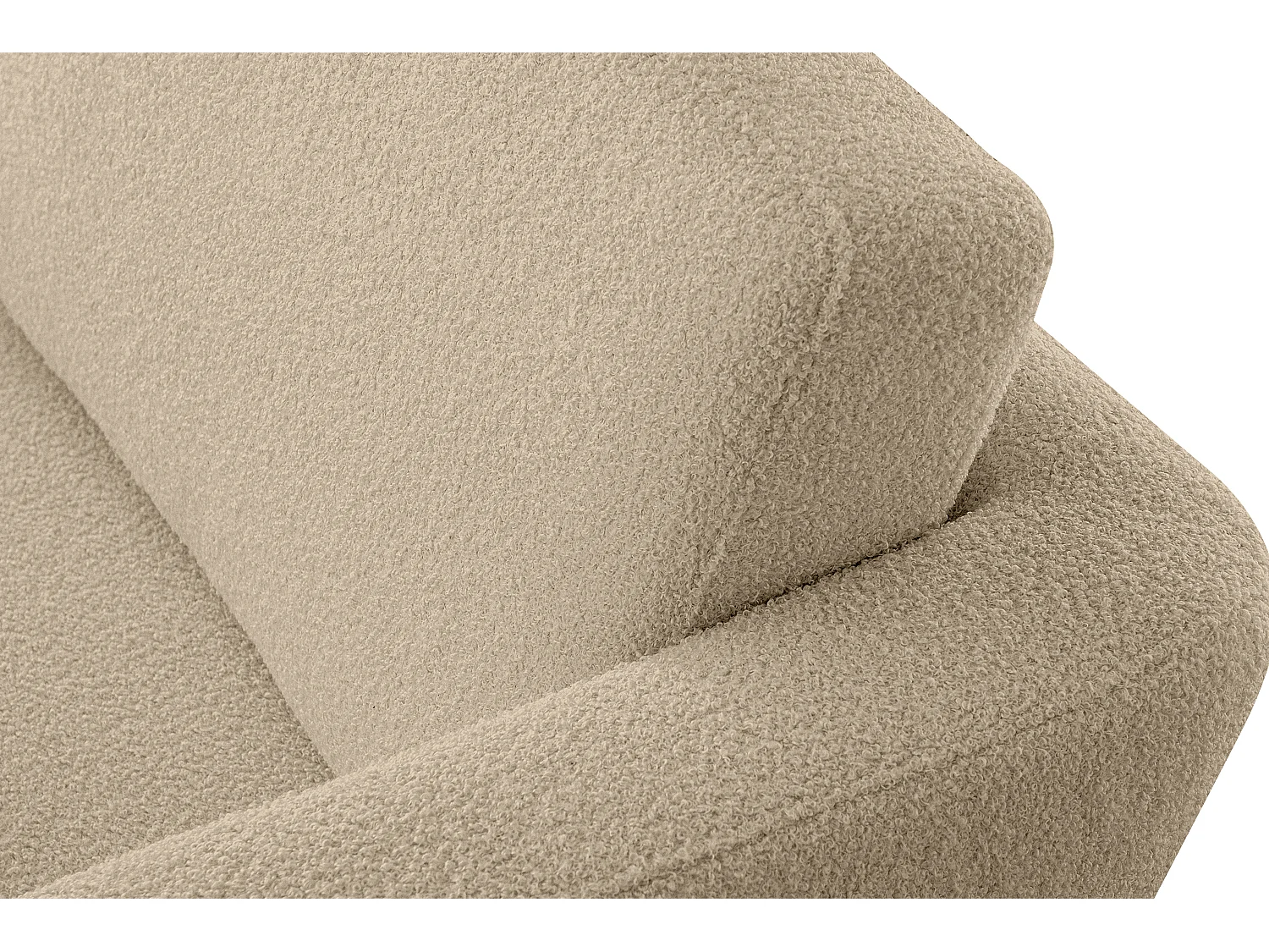 Skandinavischer Sessel - Massivholz-Beine - Beige - TAGIO