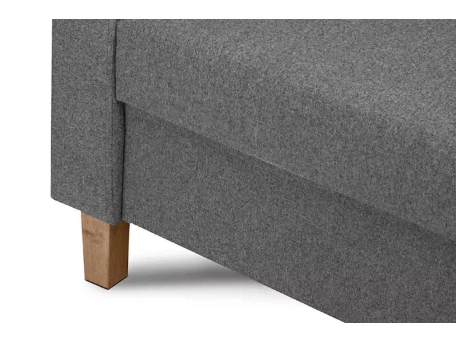 Bequemer Sessel - Echtholz Beine - Dunkelgrau - ERISO