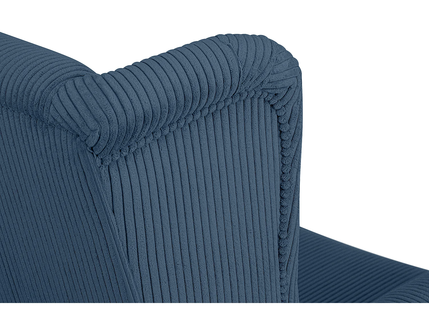 Ohrensessel Kord-Bezug Petfriendly - dunkelblau - MILES