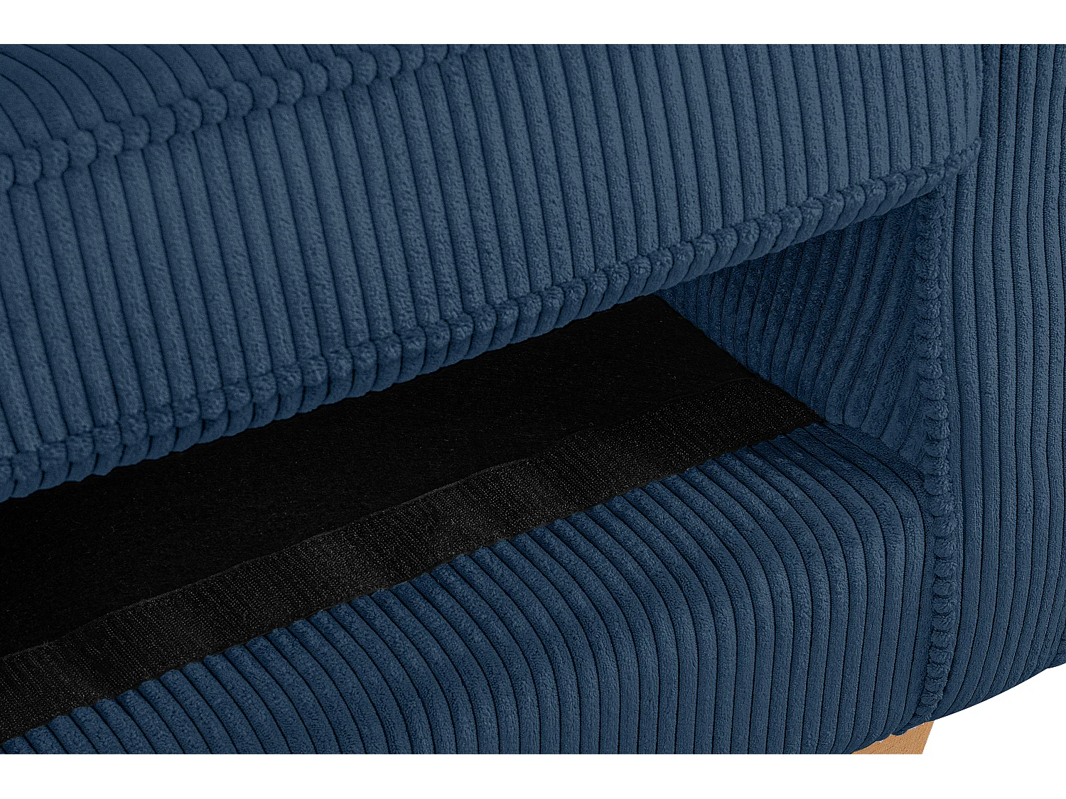 Ohrensessel Kord-Bezug Petfriendly - dunkelblau - MILES