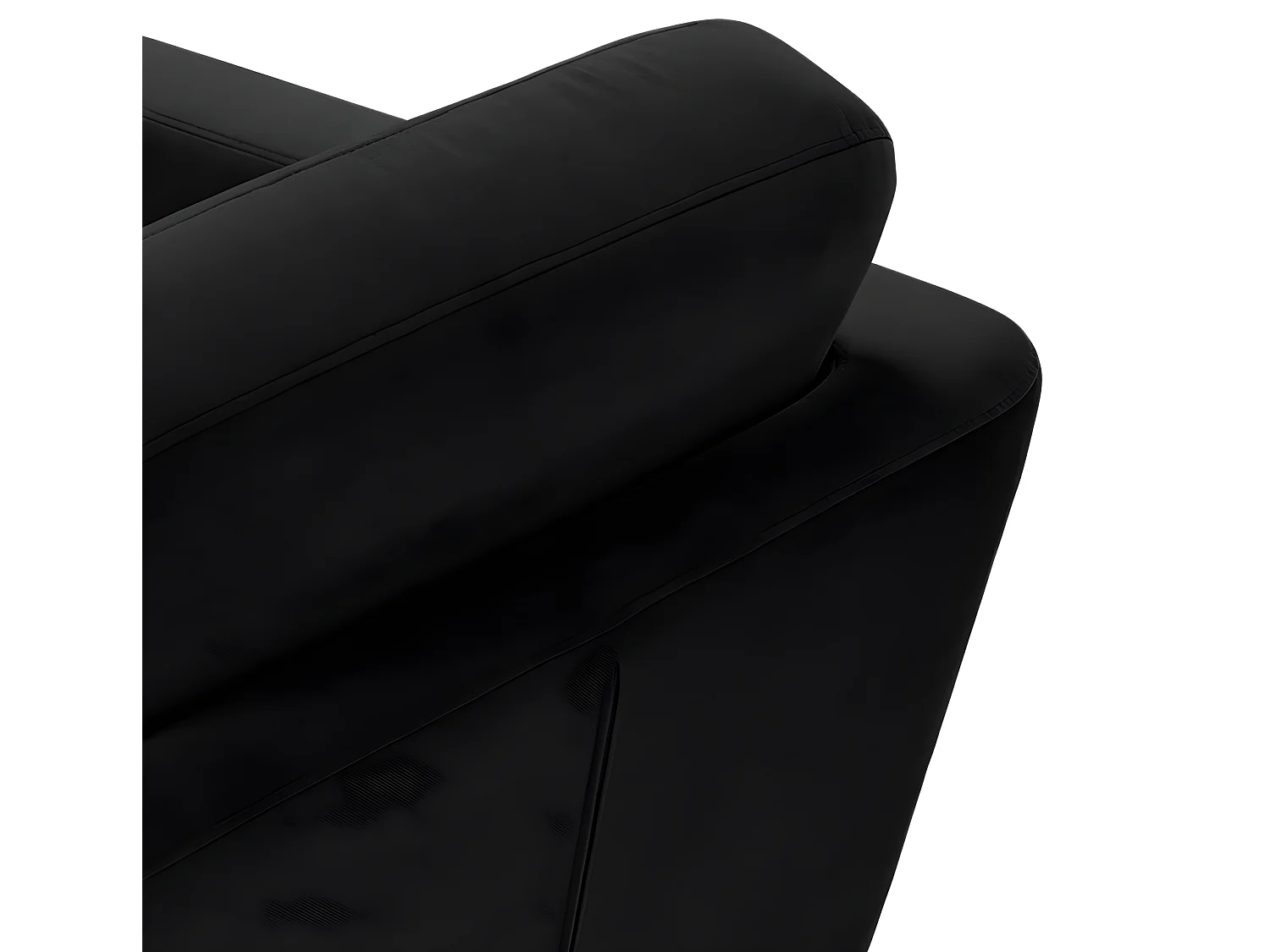 Skandinavischer Sessel - Massivholz-Beine - Schwarz - TAGIO