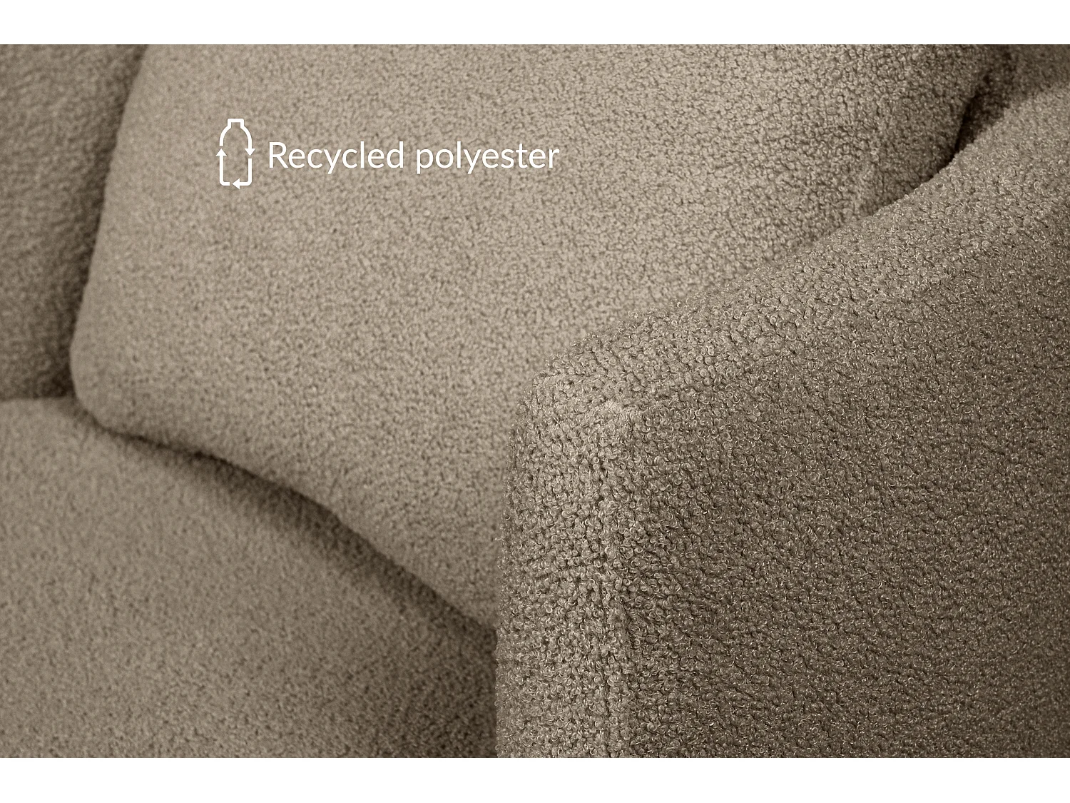 Drehsessel Set inkl. Sitzhocker - braun - RAGGI