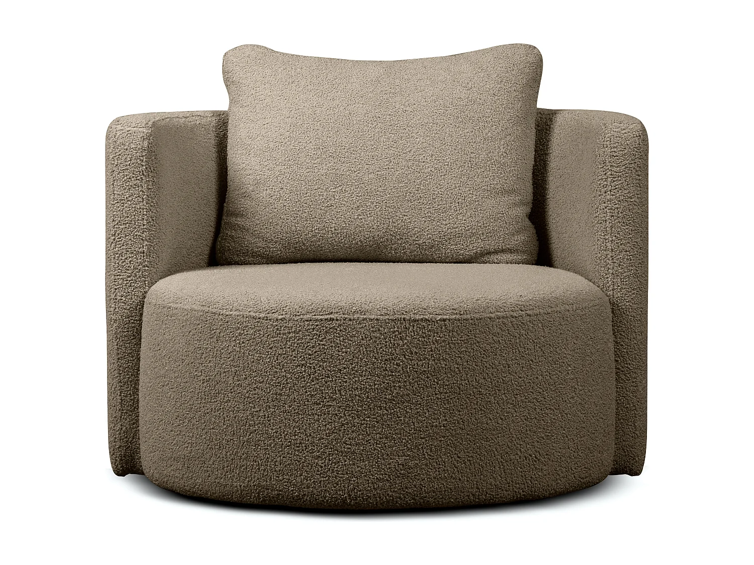 Drehsessel Set inkl. Sitzhocker - graubeige - RAGGI