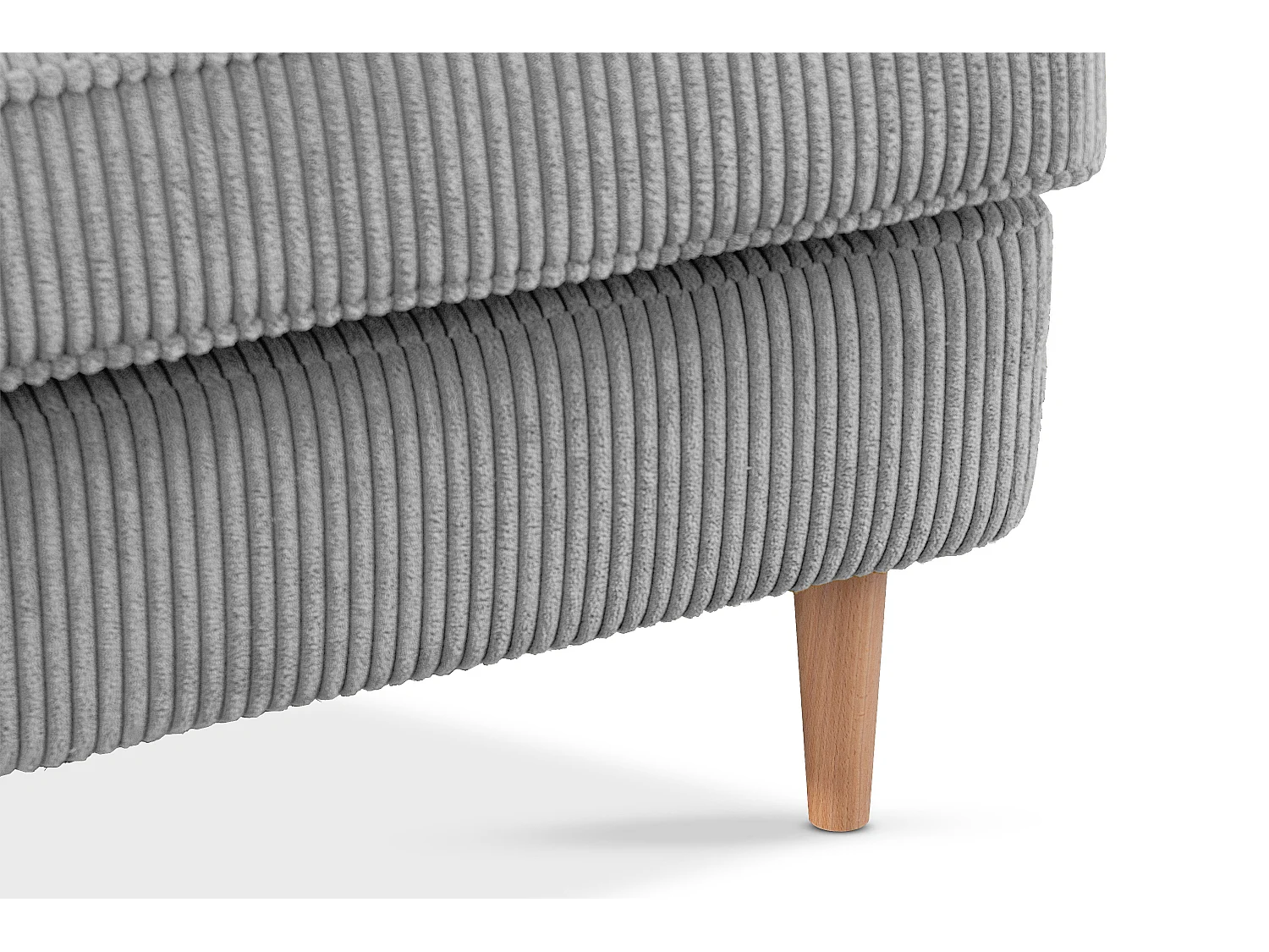 Klassischer Sessel aus Stoff Cordsamt - grau - STRALIS