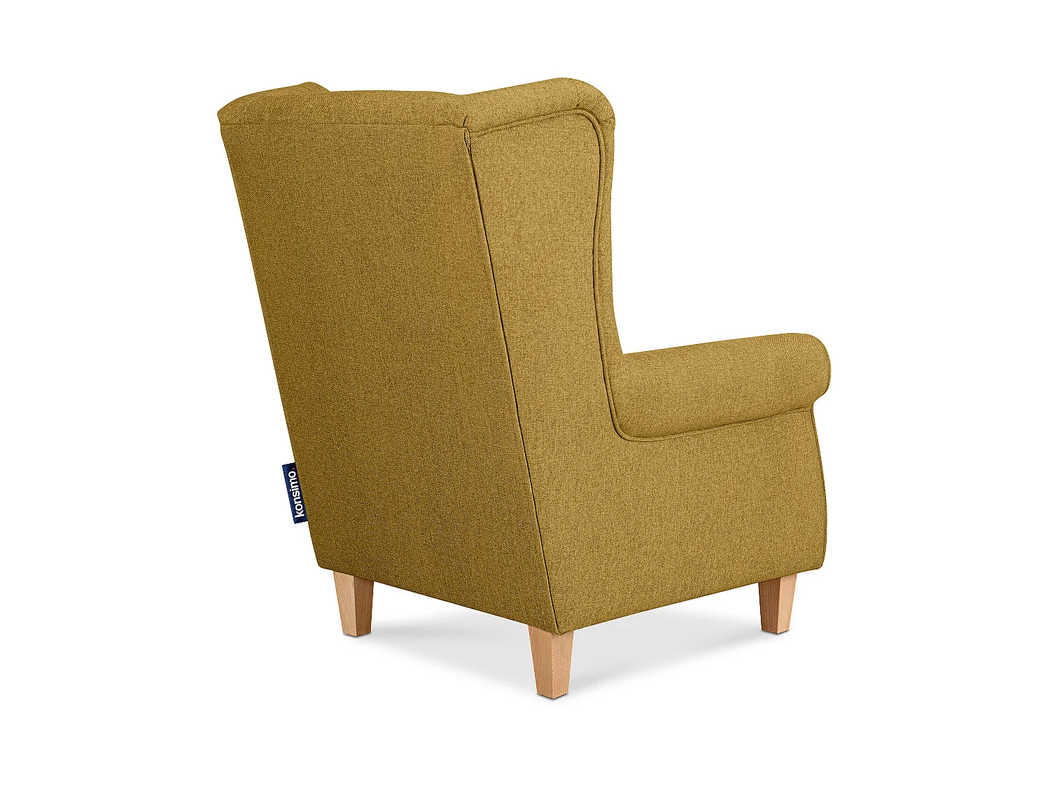 Ohrensessel honigfarben - Masivholzbeine buche - MILES