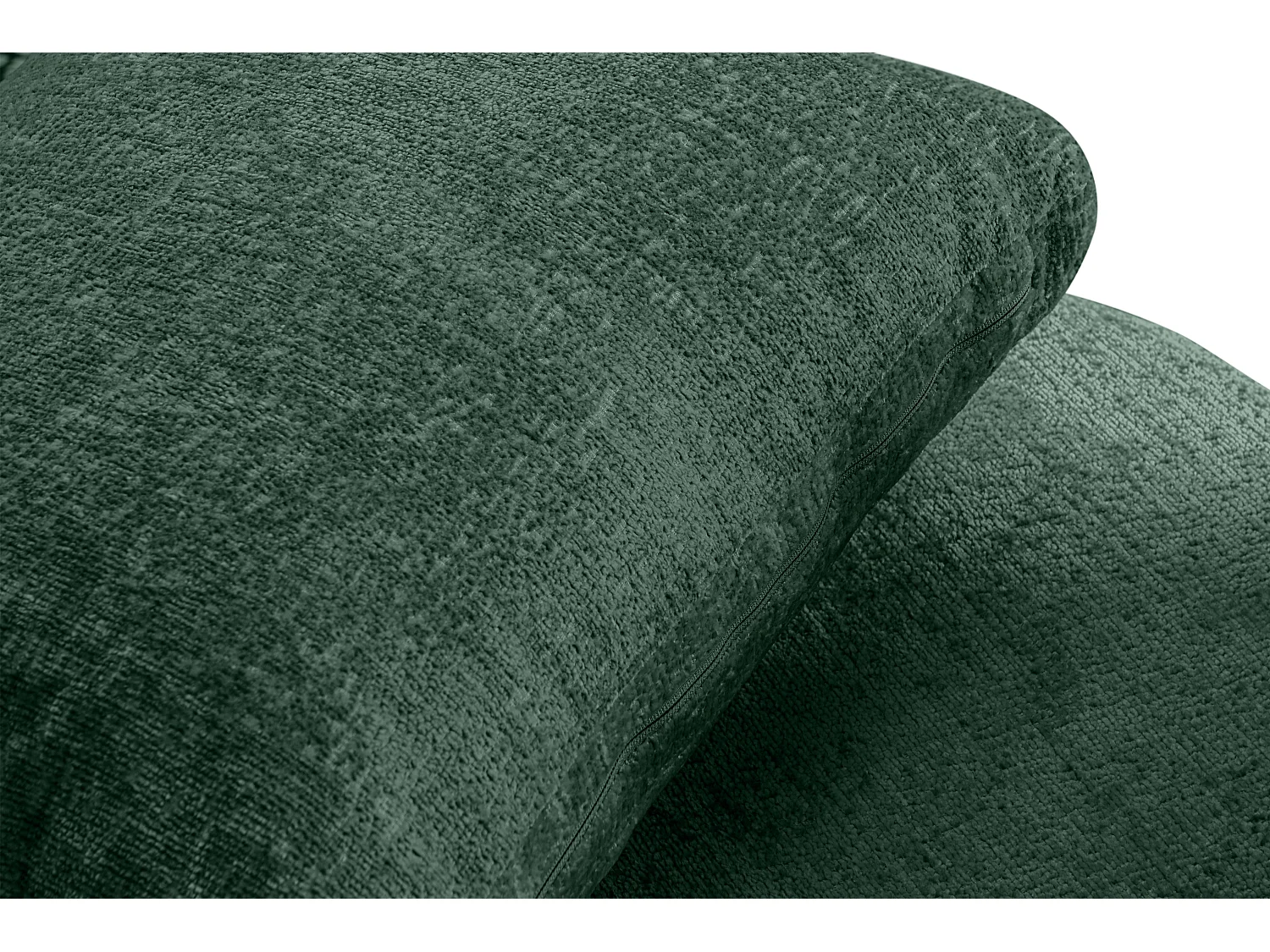 Drehsessel Set inkl. Sitzhocker - Chenille-Stoff - grün - RAGGI