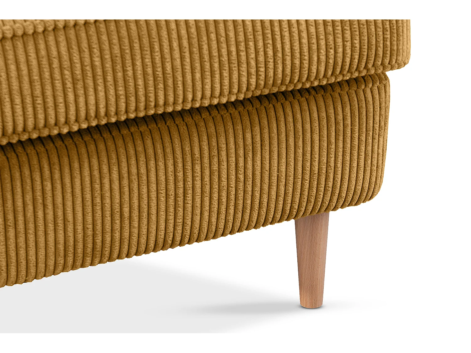 Klassischer Sessel aus Stoff Cordsamt - Velours - gelb - STRALIS