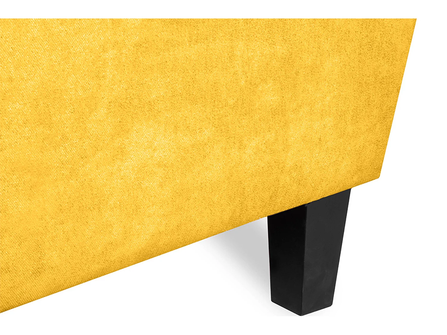 Ohrensessel Massivholzbeine - gelb - MILES