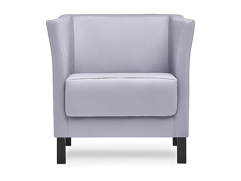 Moderner Sessel aus Kunstleder - grau - ESPECTO