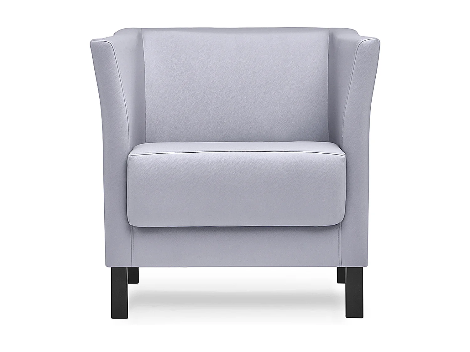 Moderner Sessel aus Kunstleder - grau - ESPECTO