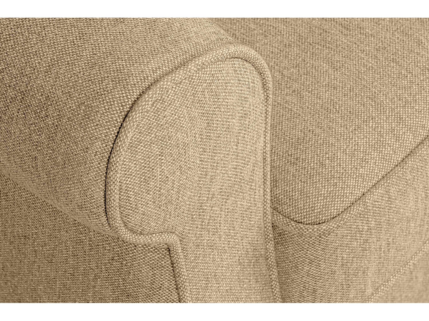 Ohrensessel Massivholzbeine - creme/schwarz - MILES