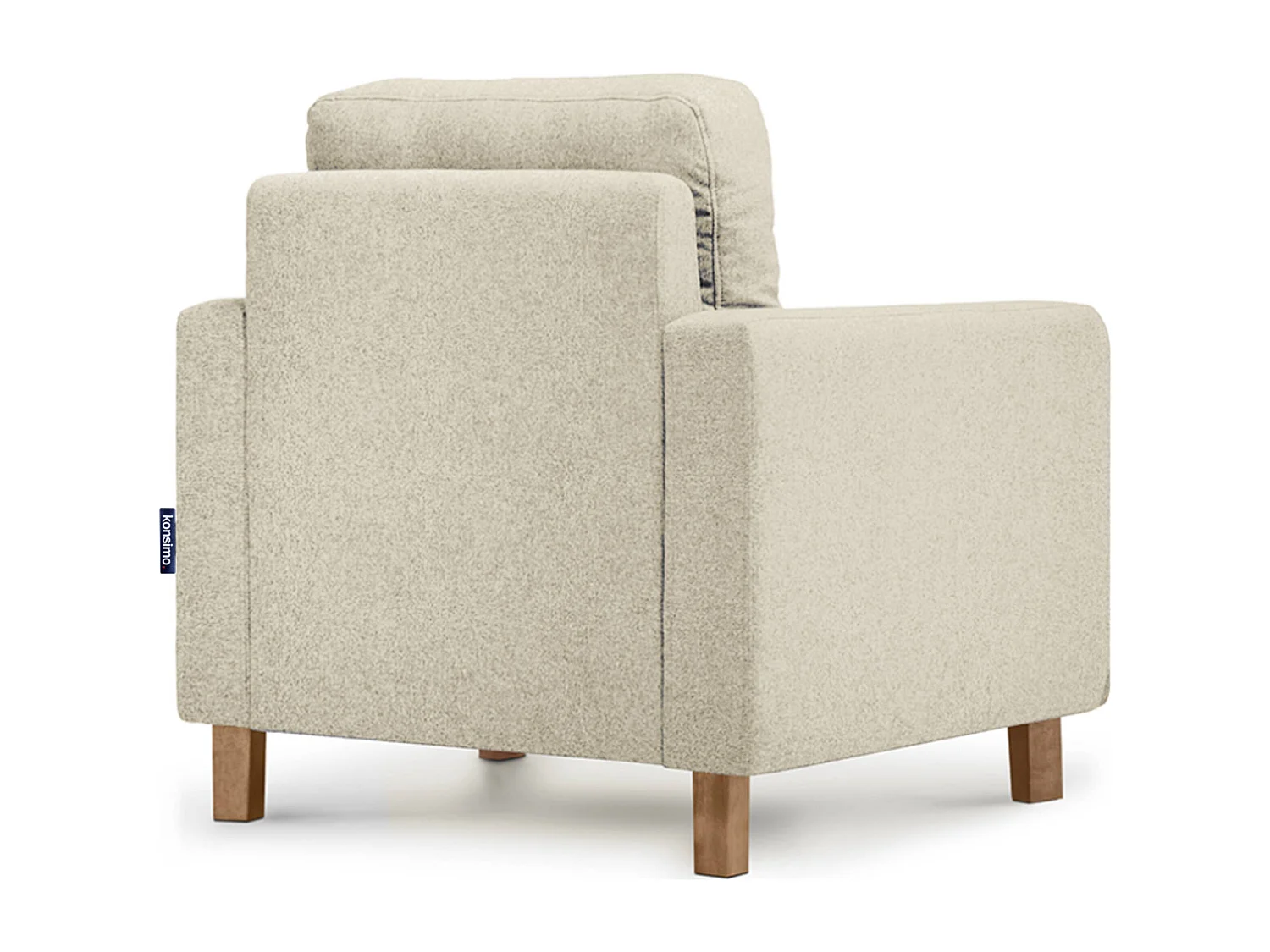 Bequemer Sessel - Echtholz Beine - Beige - ERISO