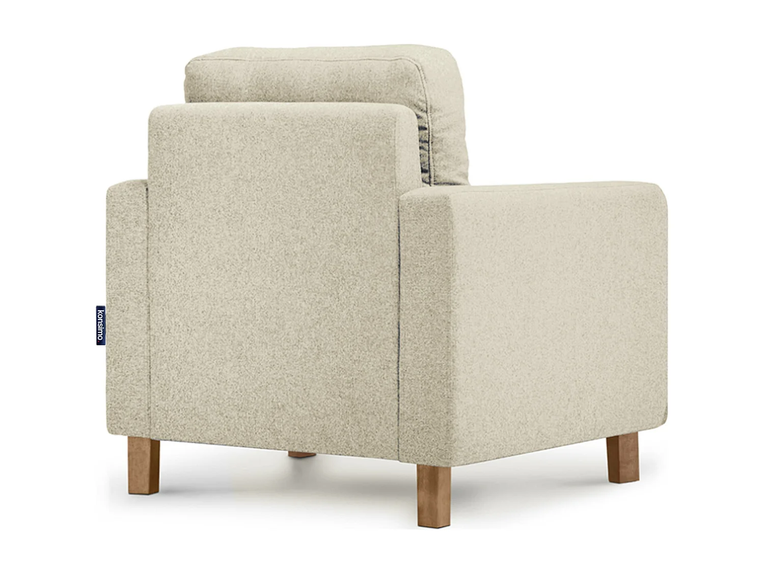 Bequemer Sessel - Echtholz Beine - Beige - ERISO