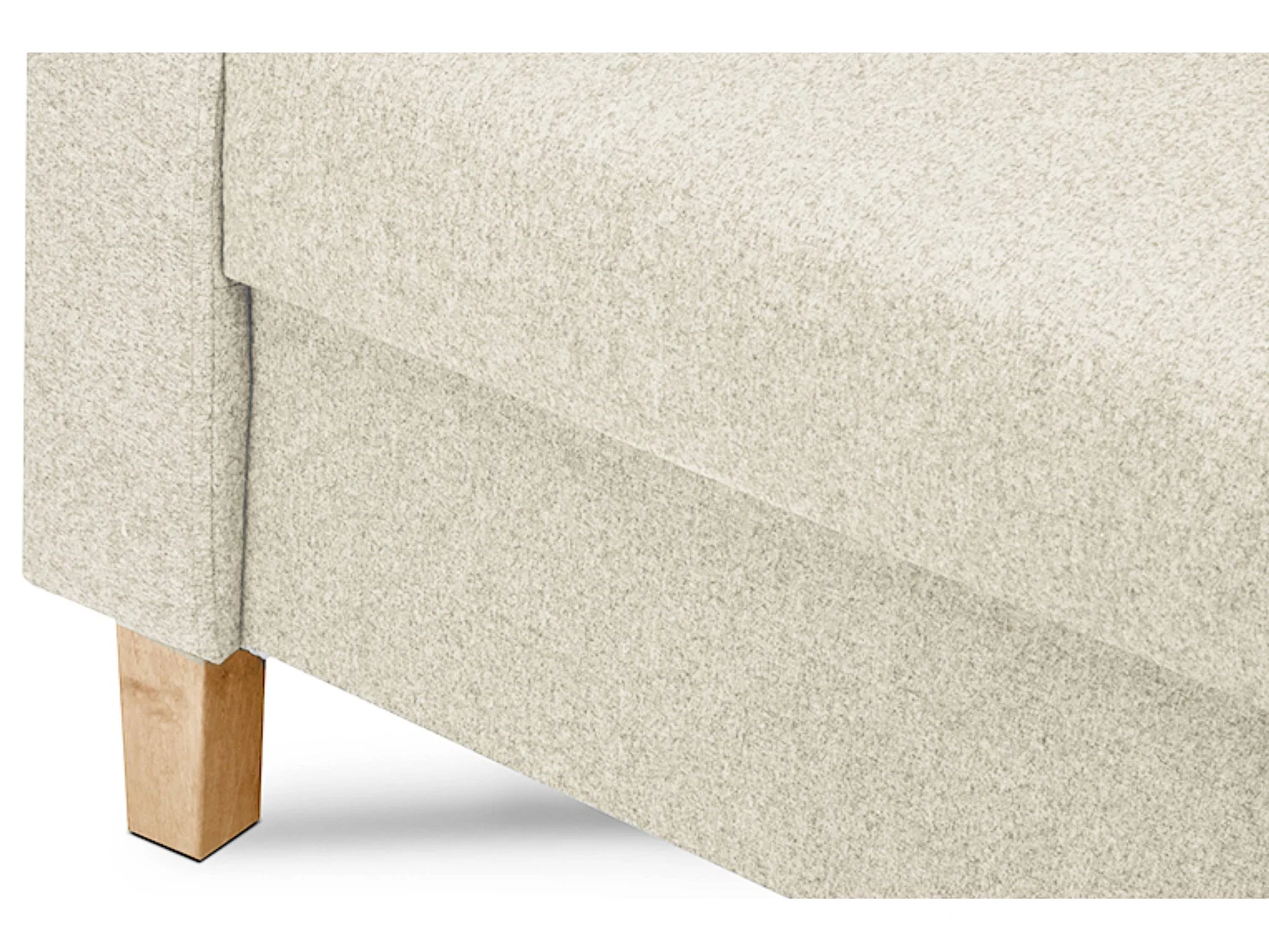 Bequemer Sessel - Echtholz Beine - Beige - ERISO