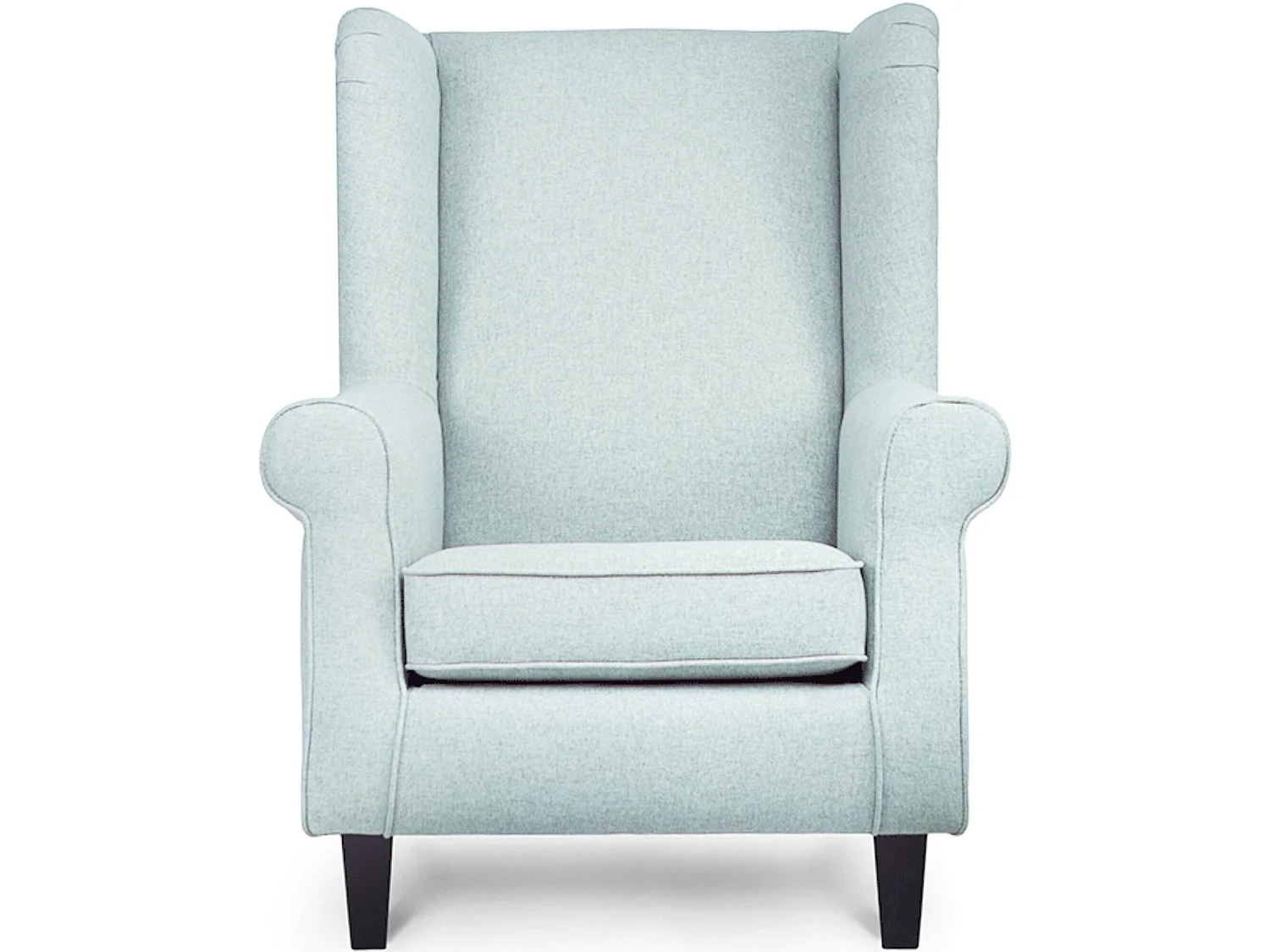 Ohrensessel Massivholzbeine - Minzefarben - MILES