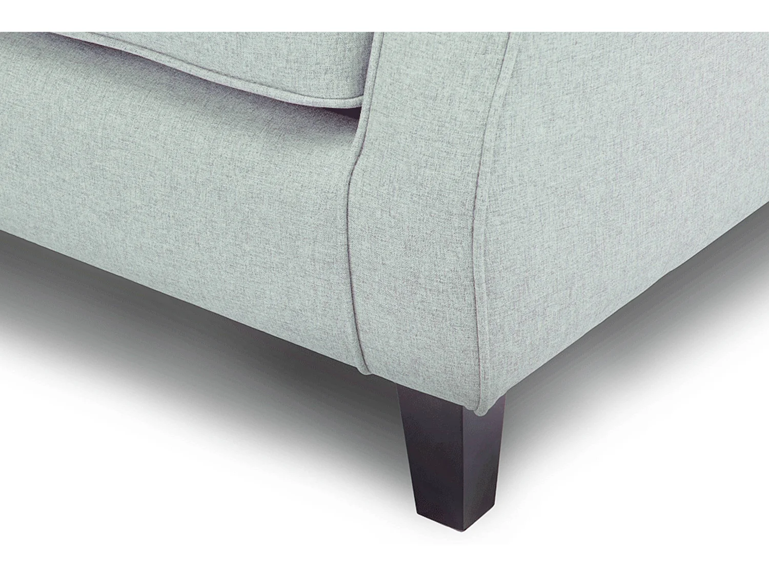 Ohrensessel Massivholzbeine - Minzefarben - MILES