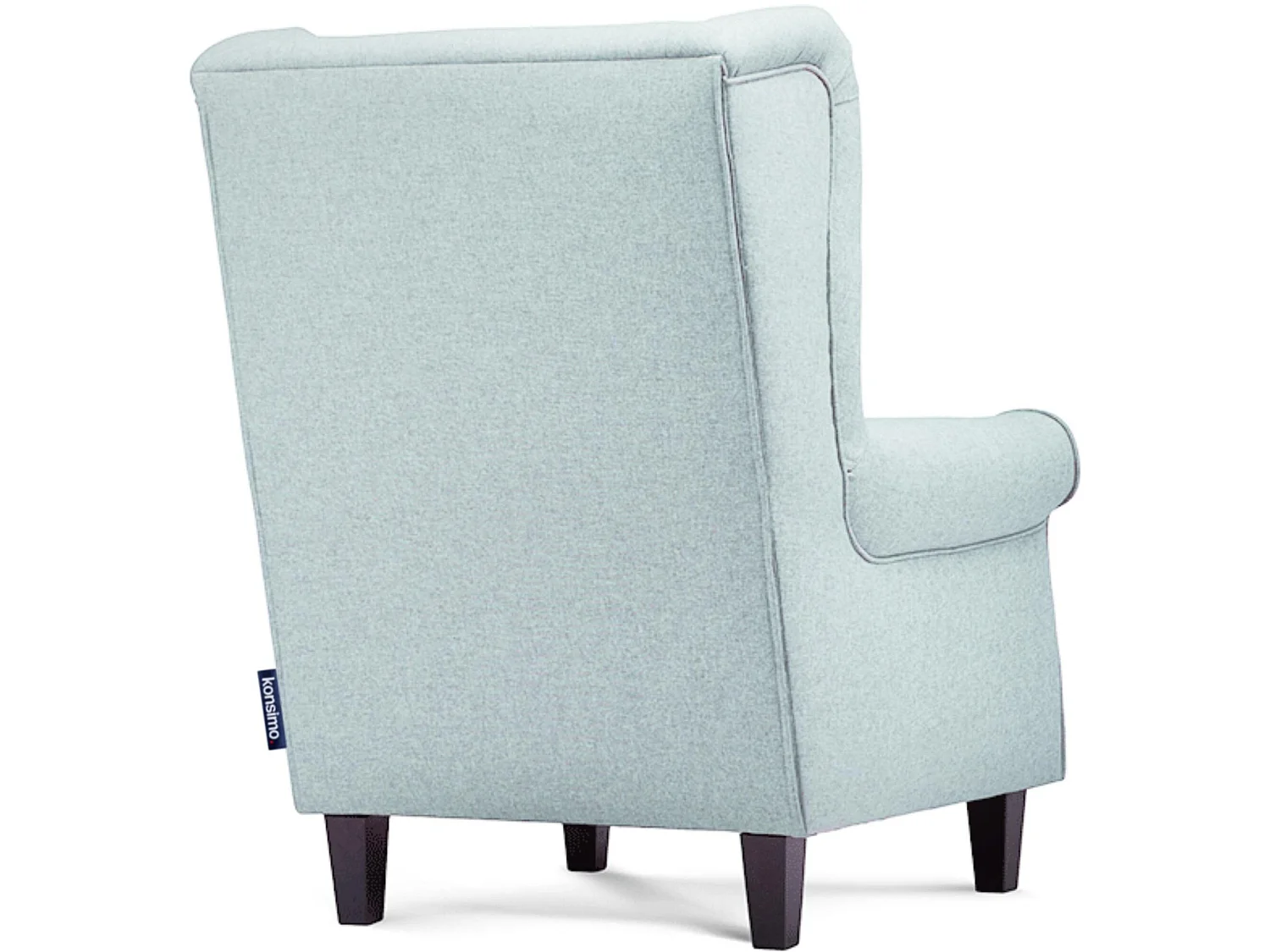 Ohrensessel Massivholzbeine - Minzefarben - MILES